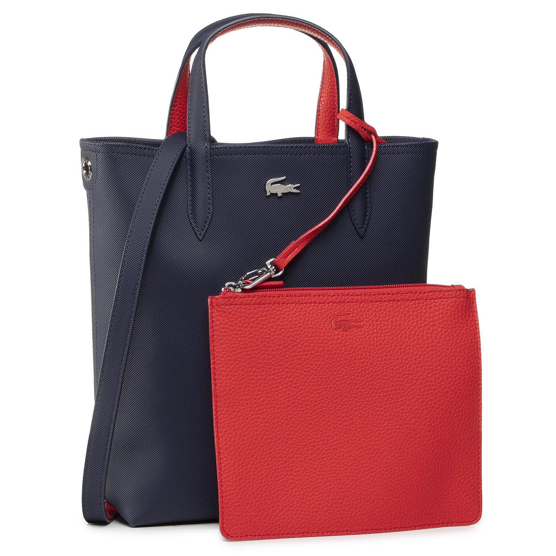 Lacoste Ročna torba Vertical Shopping Bag NF2991AA Mornarsko modra - Pepit.si