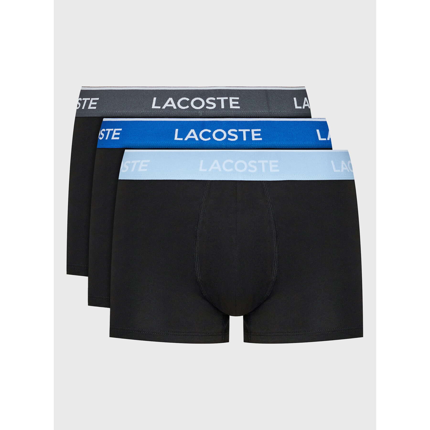 Lacoste Set 3 parov boksaric 5H3401 Črna - Pepit.si