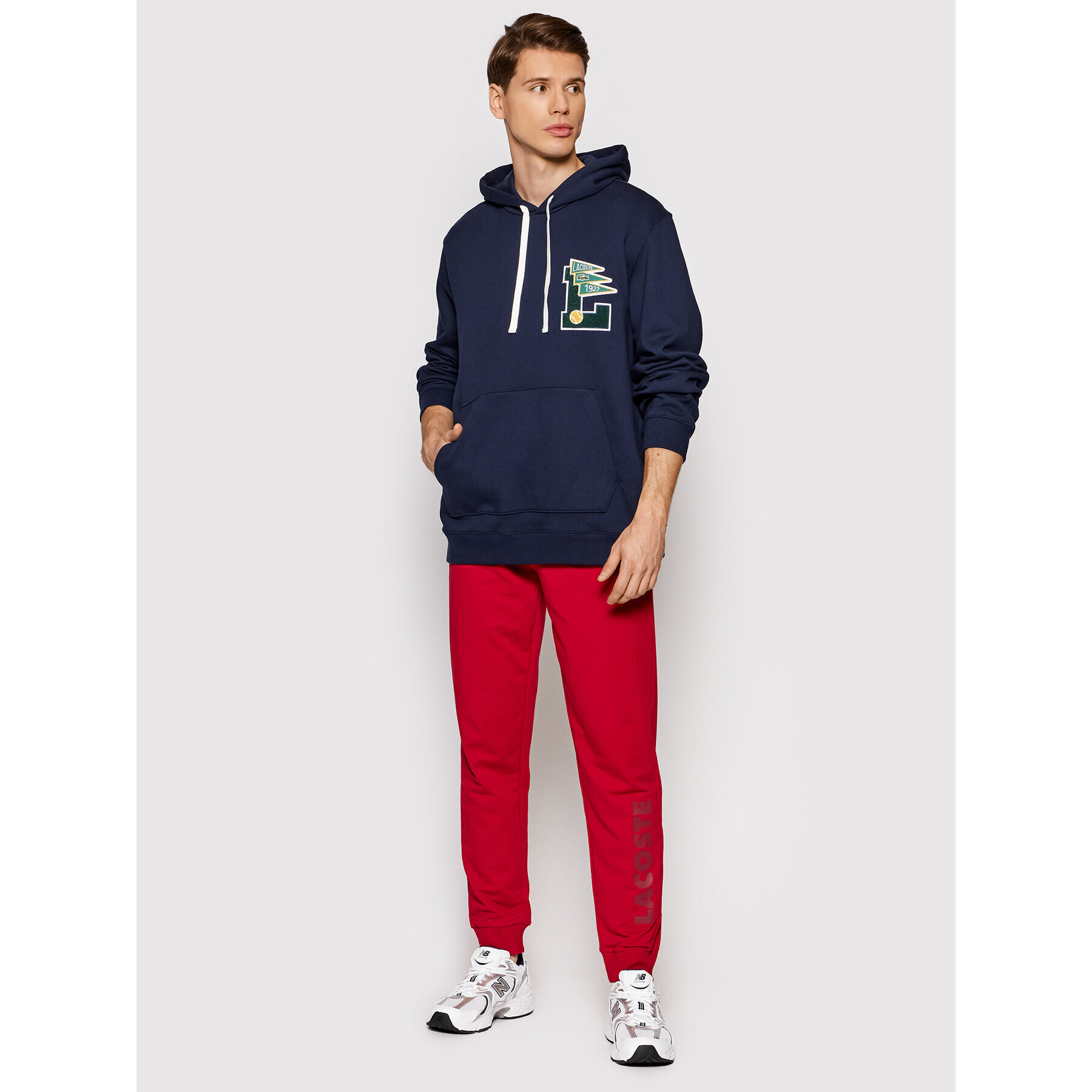 Lacoste Spodnji del trenirke 3H7459 Rdeča Regular Fit - Pepit.si