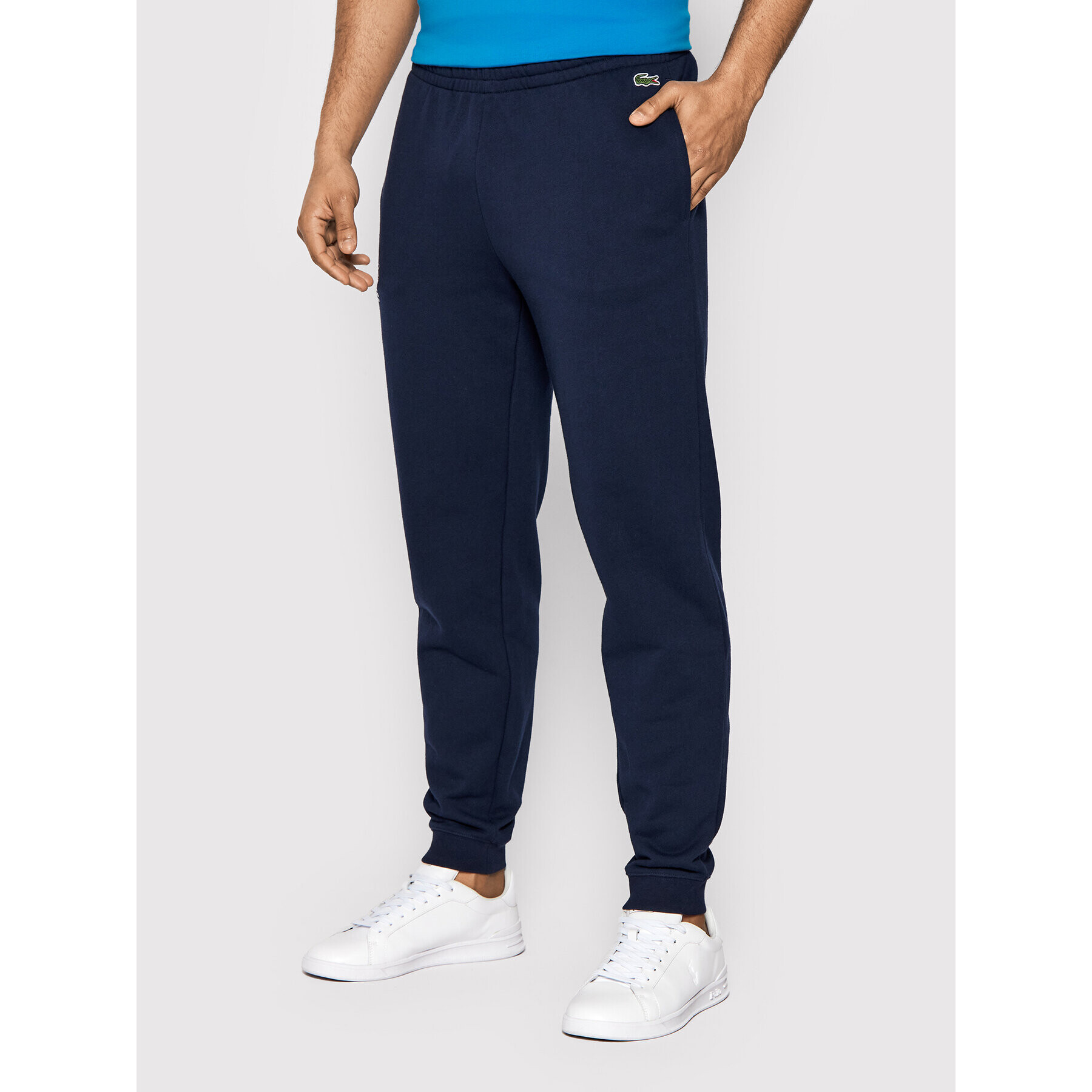 Lacoste Spodnji del trenirke XH3357 Mornarsko modra Slim Fit - Pepit.si