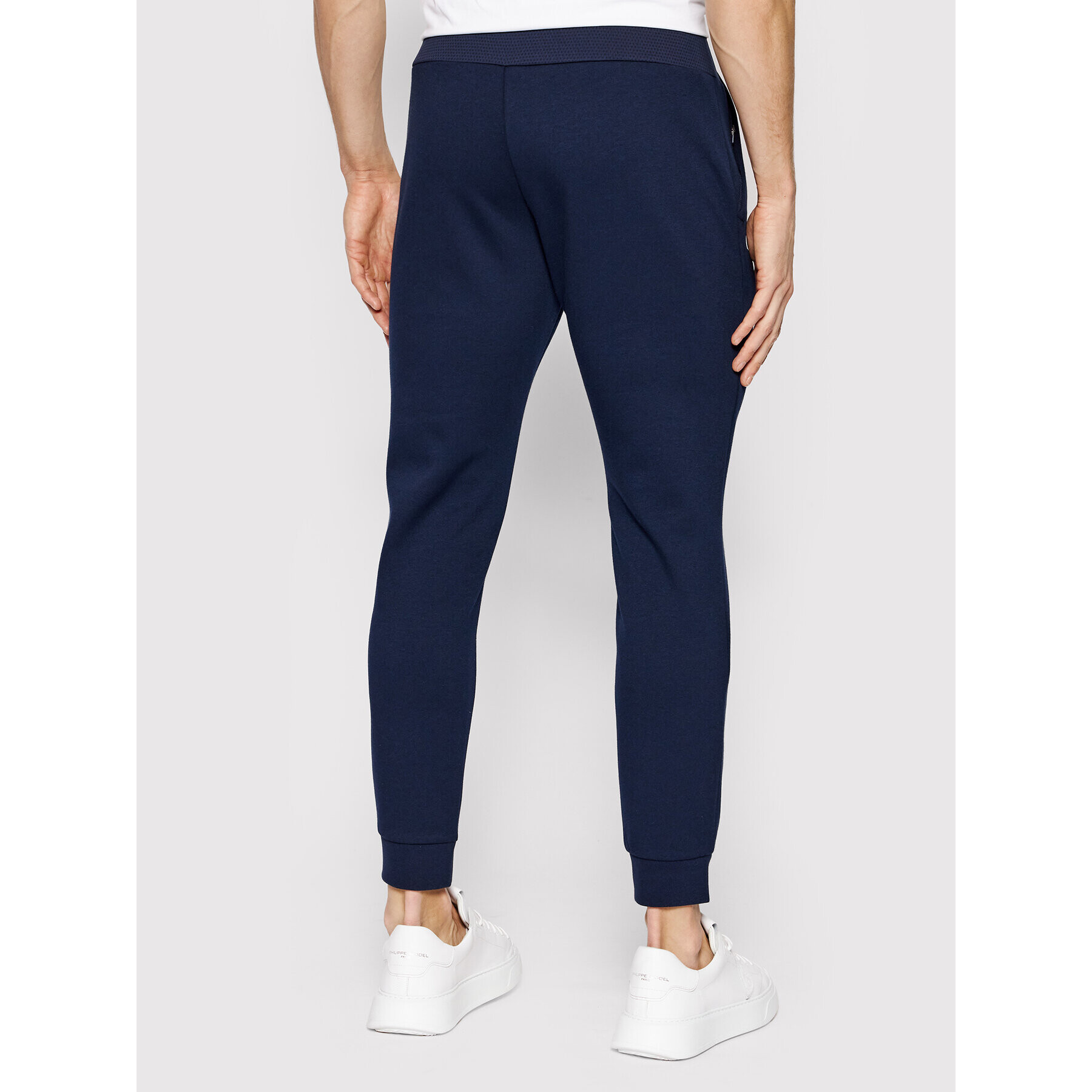 Lacoste Spodnji del trenirke XH9559 Mornarsko modra Regular Fit - Pepit.si