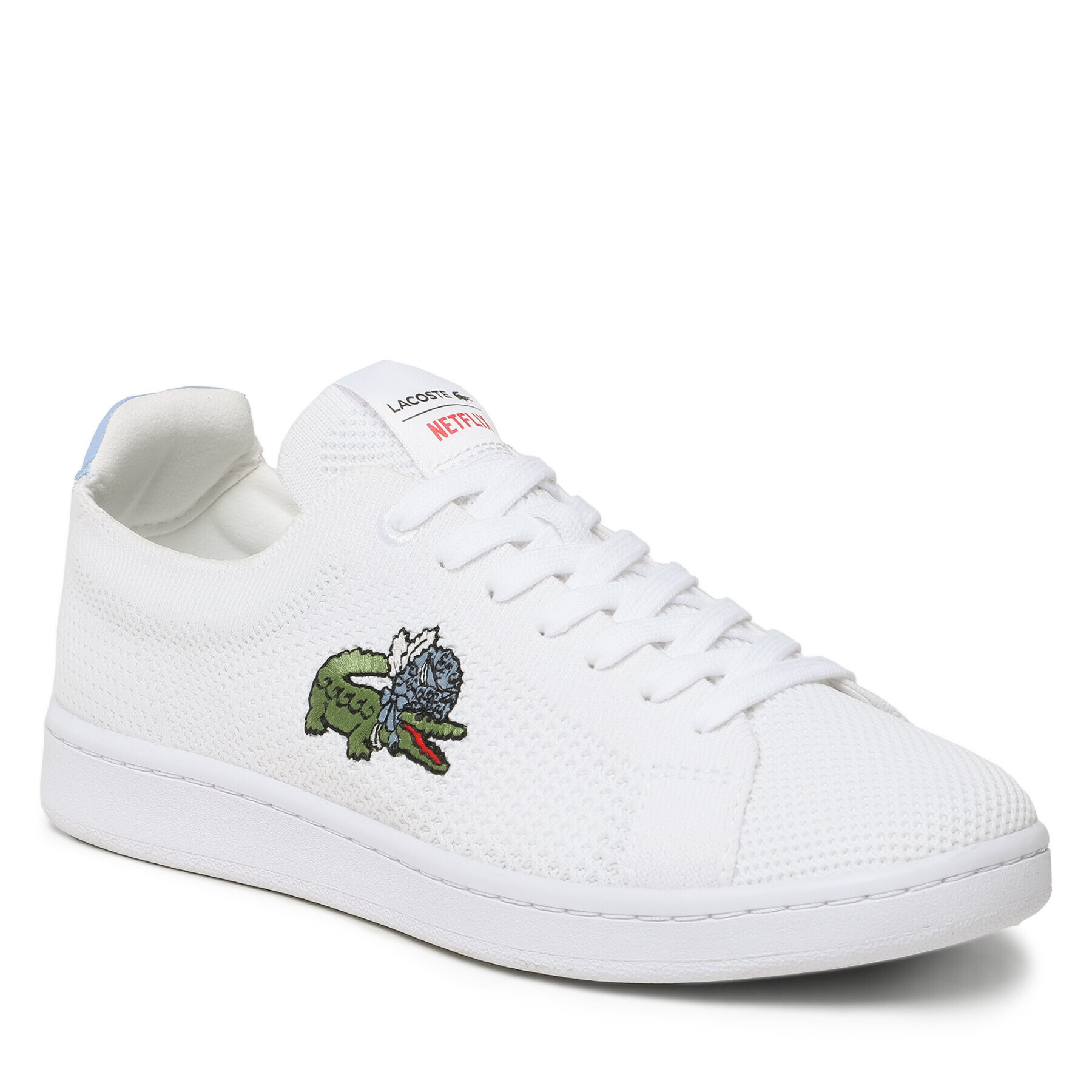 Lacoste Superge x Netflix Carnaby Piquée 745SFA0095 Bela - Pepit.si