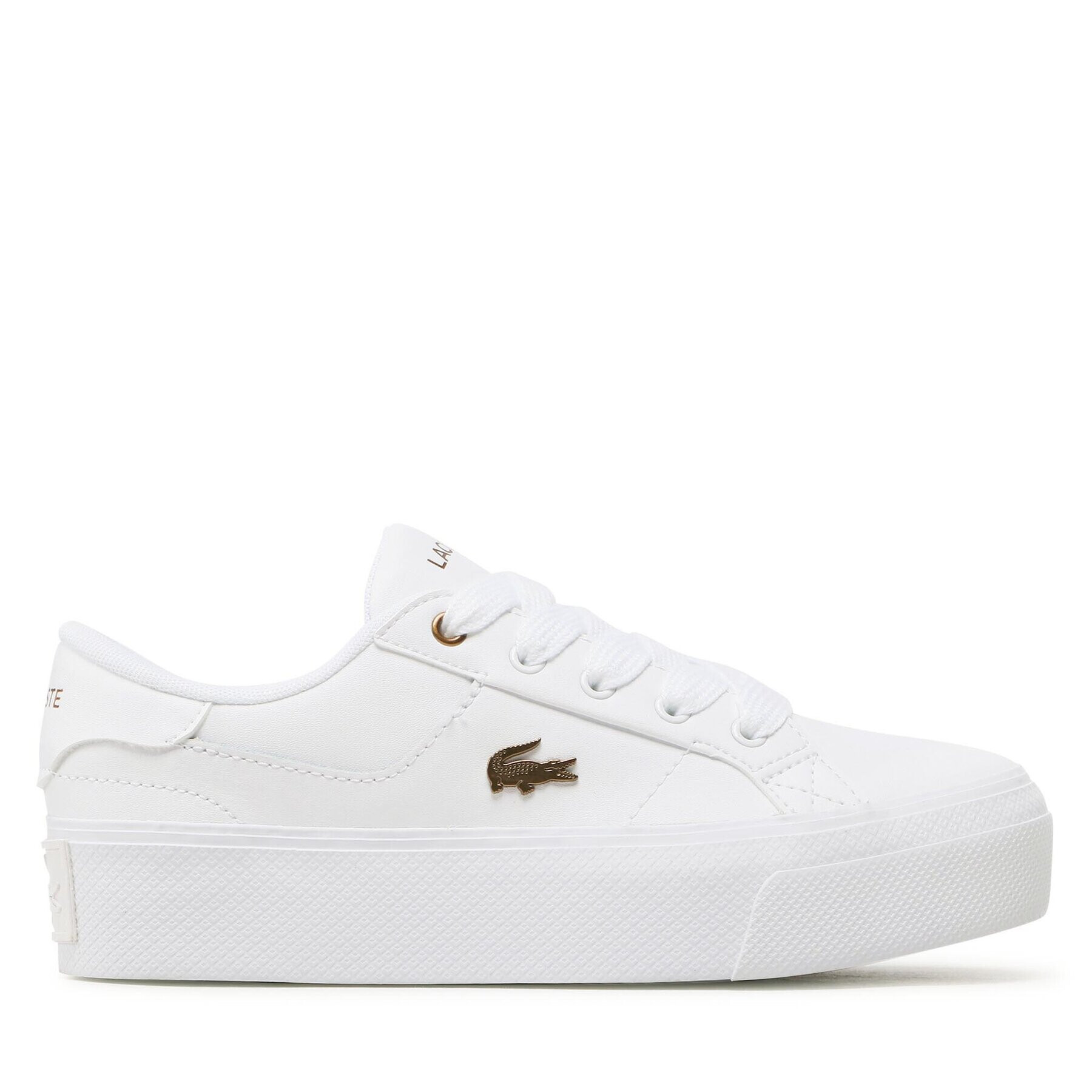 Lacoste Superge Ziane Platform 123 1 Cfa 745CFA001321G Bela - Pepit.si