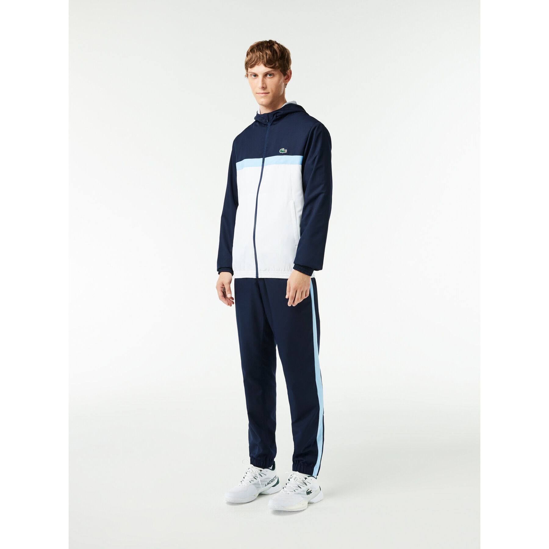 Lacoste Trenirka WH1793 Mornarsko modra Regular Fit - Pepit.si