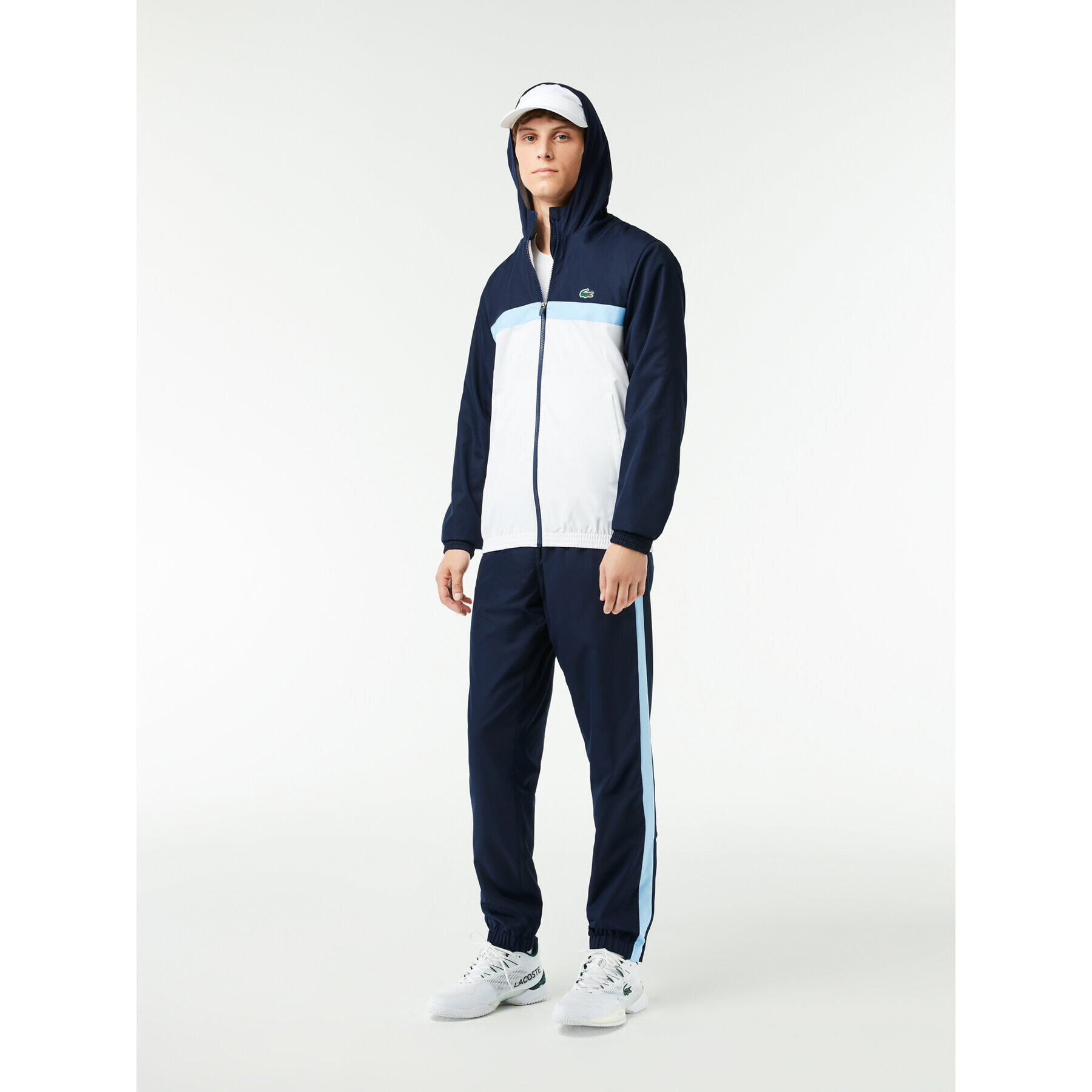 Lacoste Trenirka WH1793 Mornarsko modra Regular Fit - Pepit.si