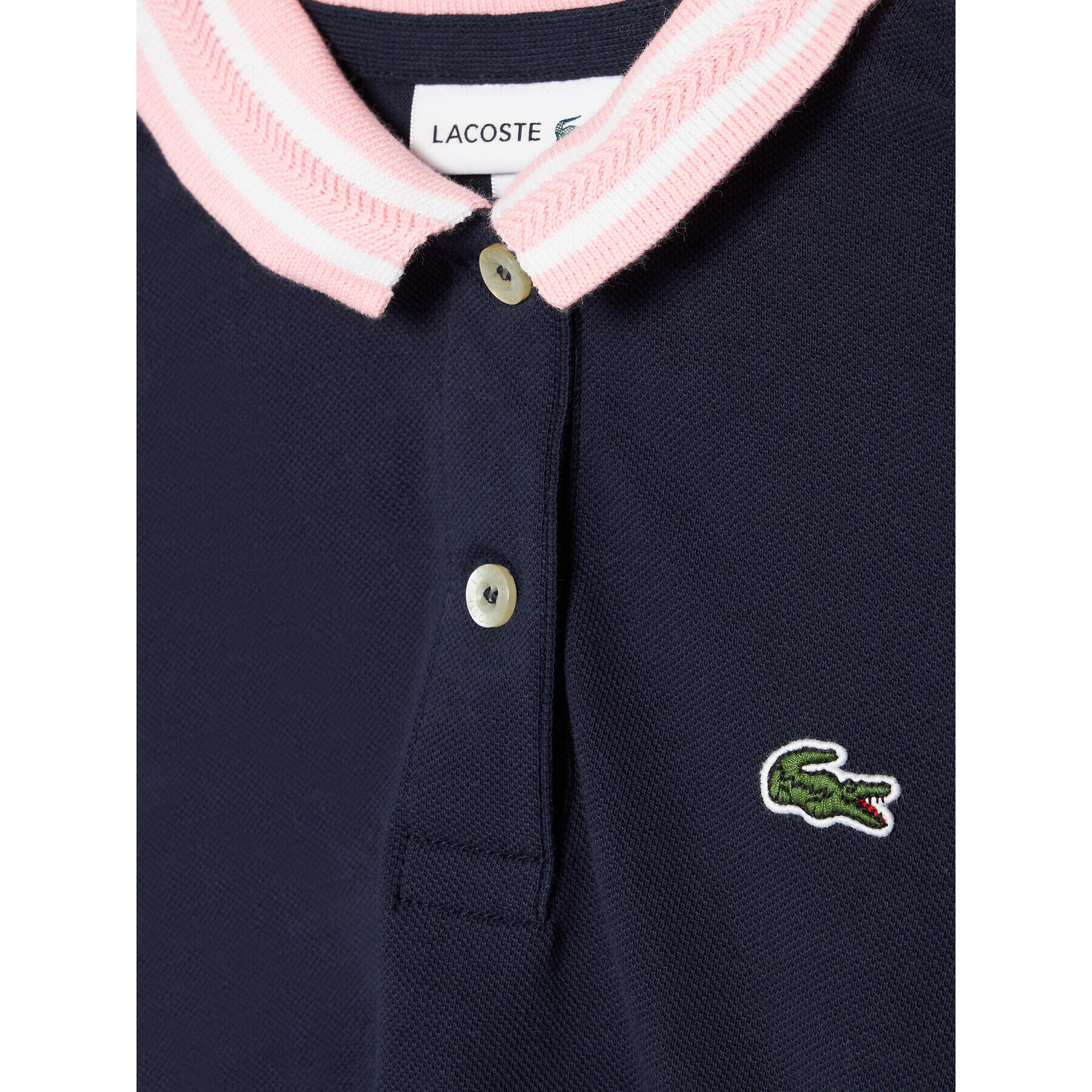 Lacoste Vsakodnevna obleka EJ2150 Mornarsko modra Regular Fit - Pepit.si