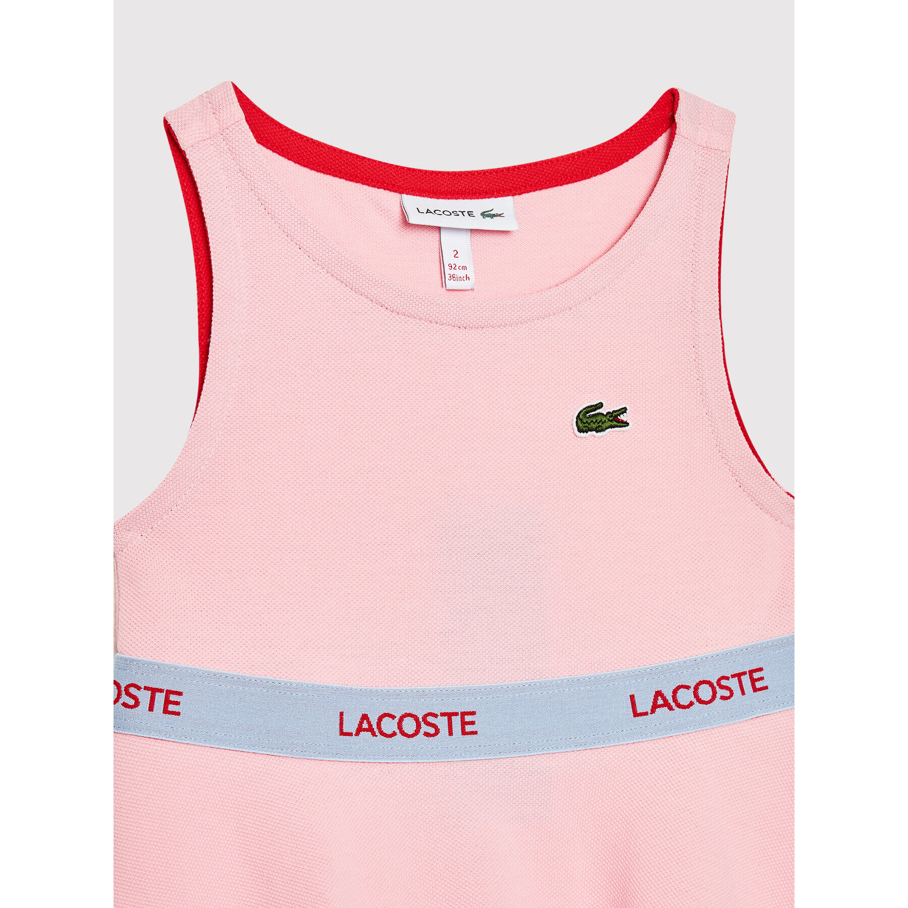 Lacoste Vsakodnevna obleka EJ6621 Roza Regular Fit - Pepit.si