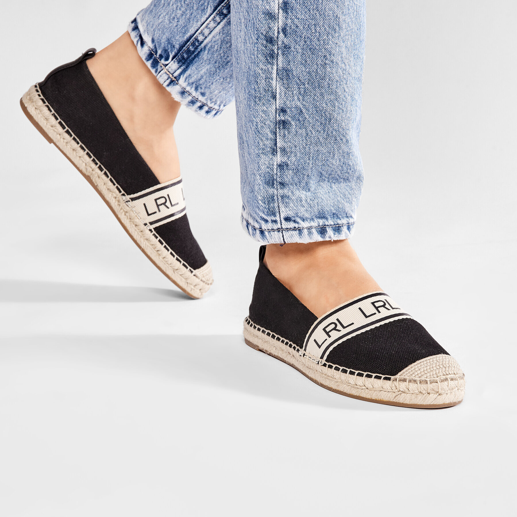 Lauren Ralph Lauren Espadrile Caylee 802824652002 Črna - Pepit.si