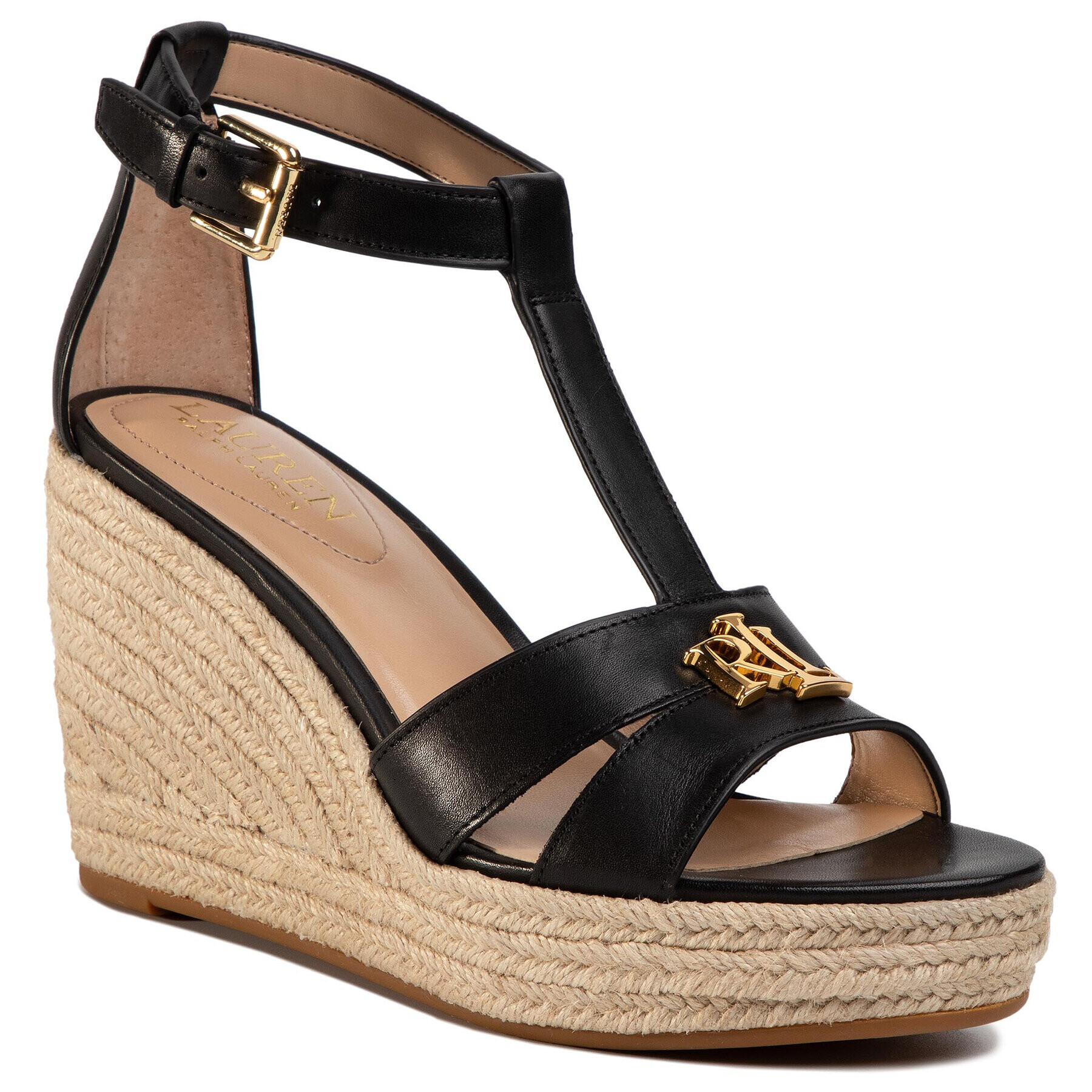 Lauren Ralph Lauren Espadrile Hale 802774783002 Črna - Pepit.si