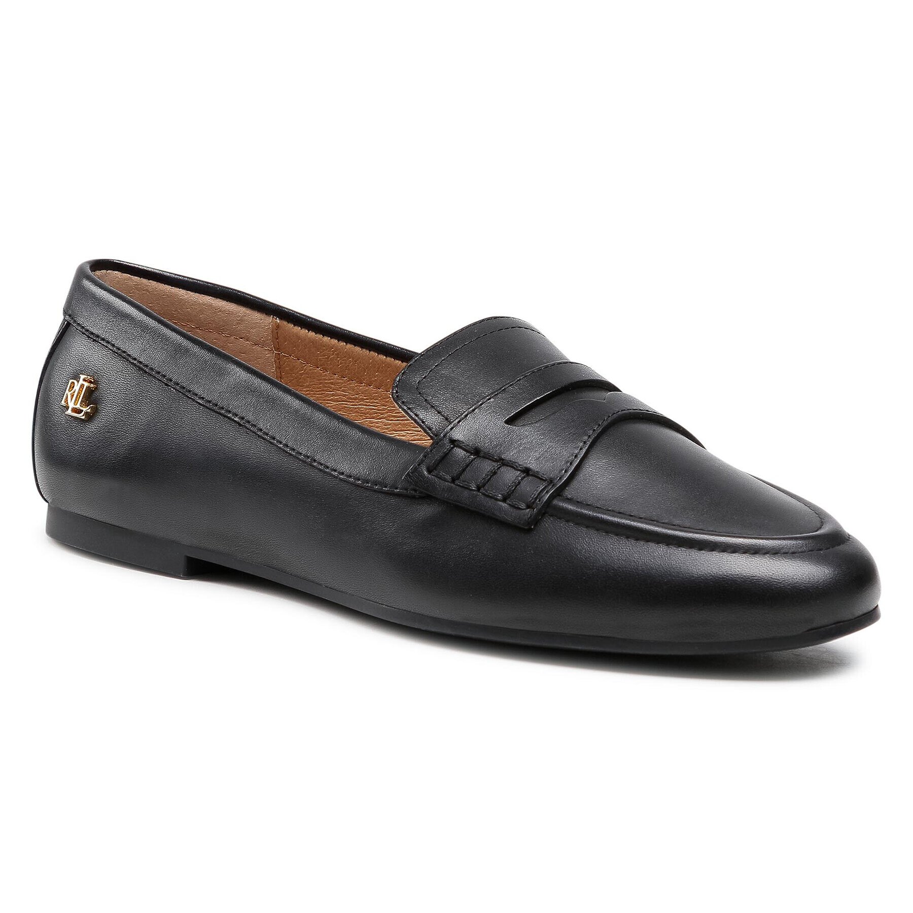 Lauren Ralph Lauren Loaferke Adison 802824656001 Črna - Pepit.si