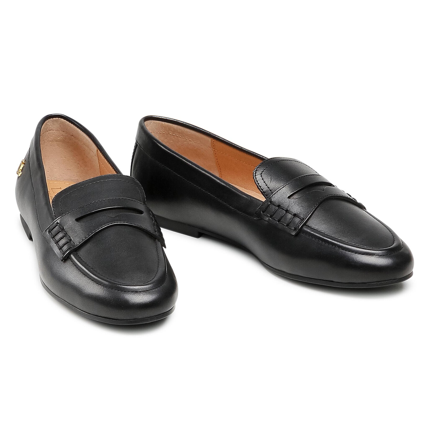 Lauren Ralph Lauren Loaferke Adison 802824656001 Črna - Pepit.si