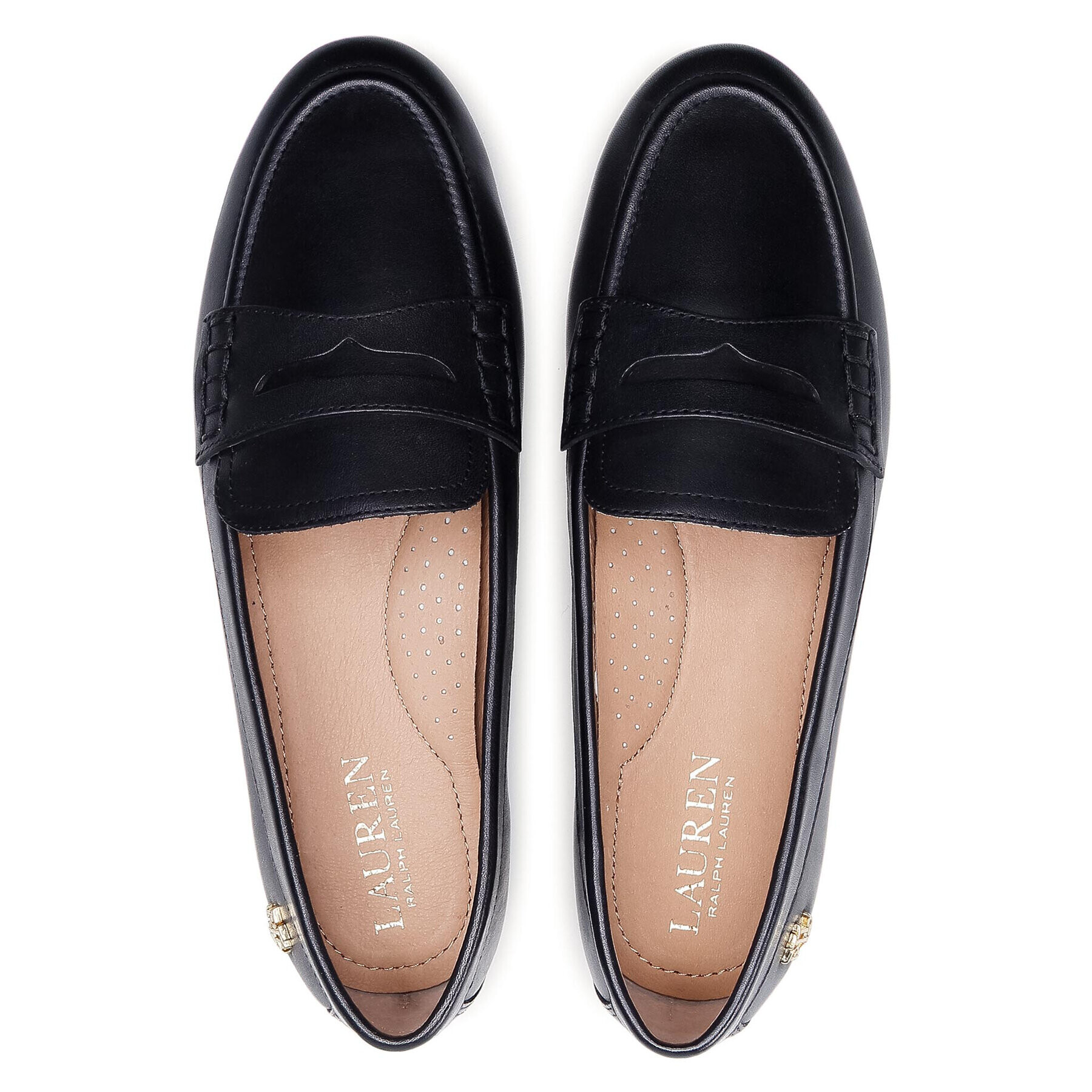 Lauren Ralph Lauren Loaferke Adison 802824656001 Črna - Pepit.si