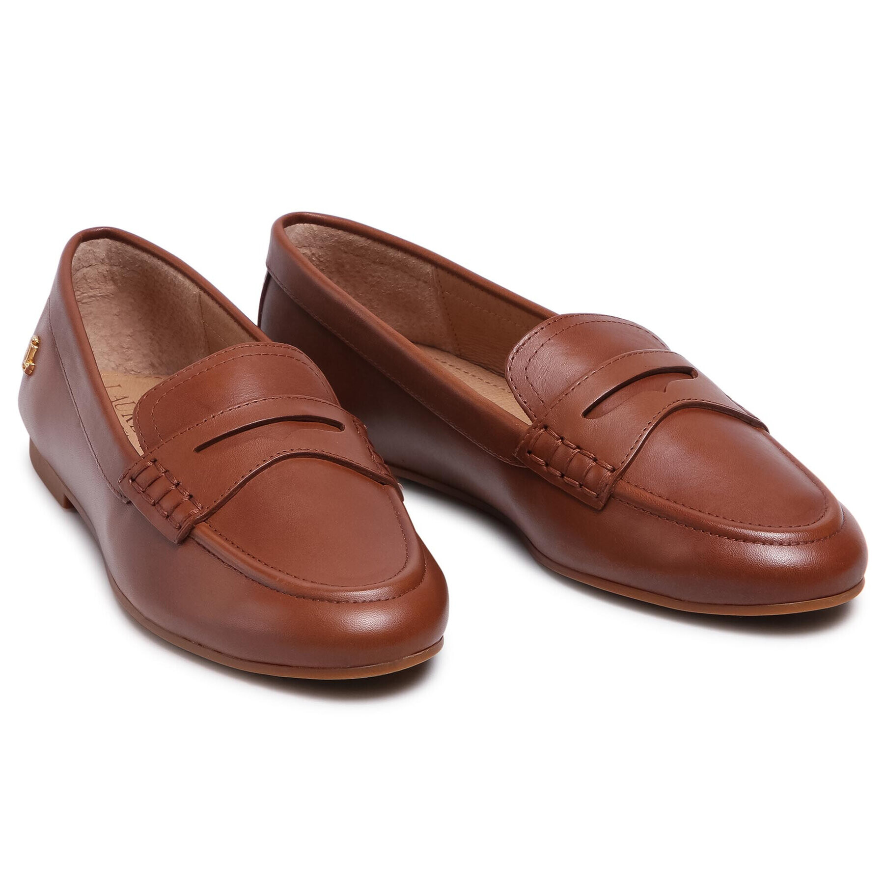 Lauren Ralph Lauren Loaferke Adison 802824656002 Rjava - Pepit.si