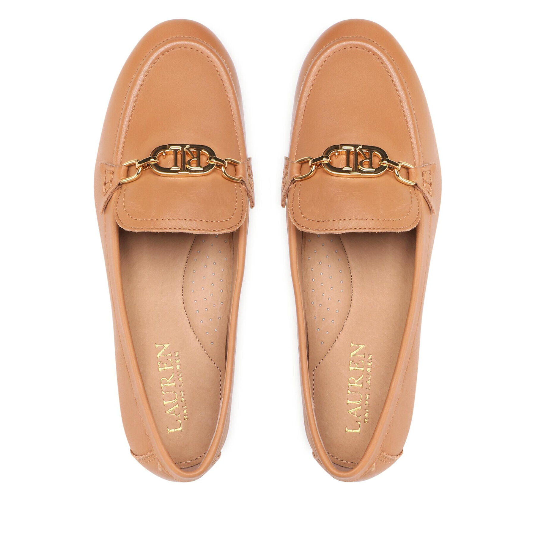 Lauren Ralph Lauren Loaferke Averi 802834983010 Rjava - Pepit.si