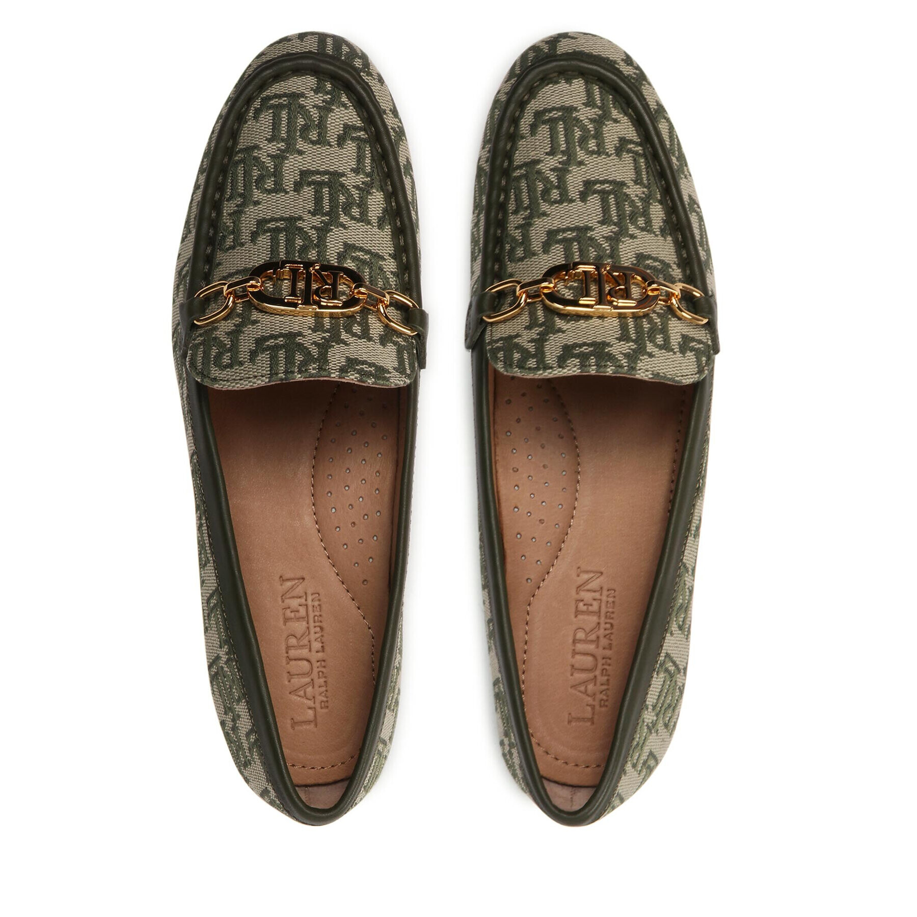 Lauren Ralph Lauren Loaferke Averi II 802886467001 Zelena - Pepit.si