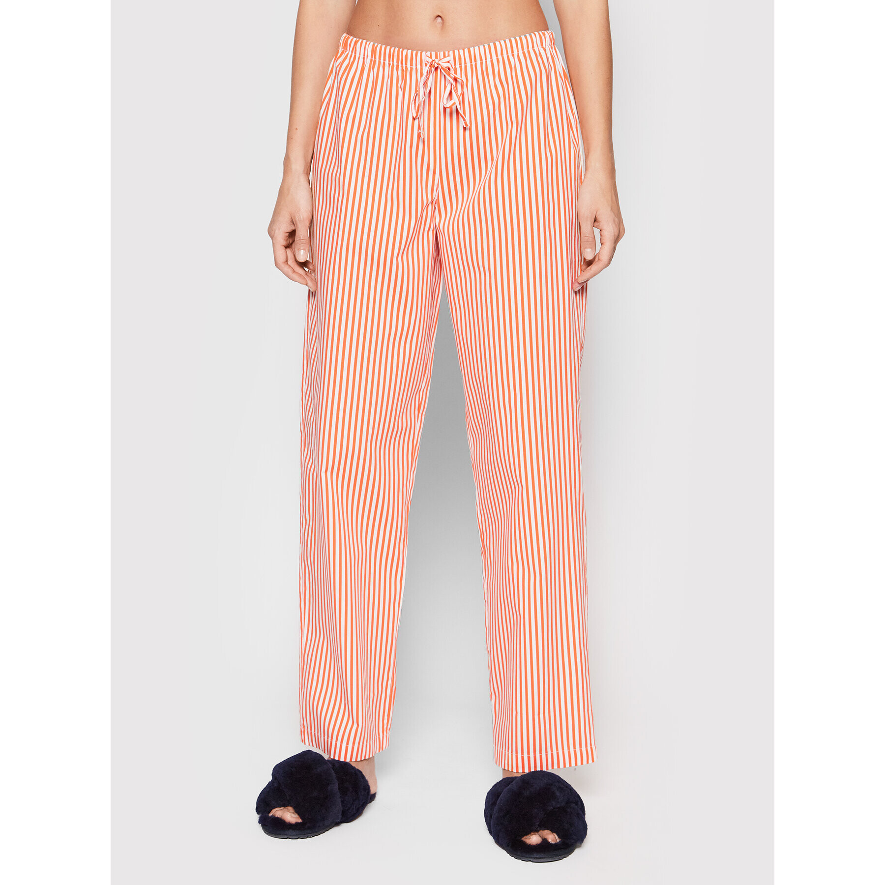 Lauren Ralph Lauren Pižama ILN92152 Oranžna Regular Fit - Pepit.si