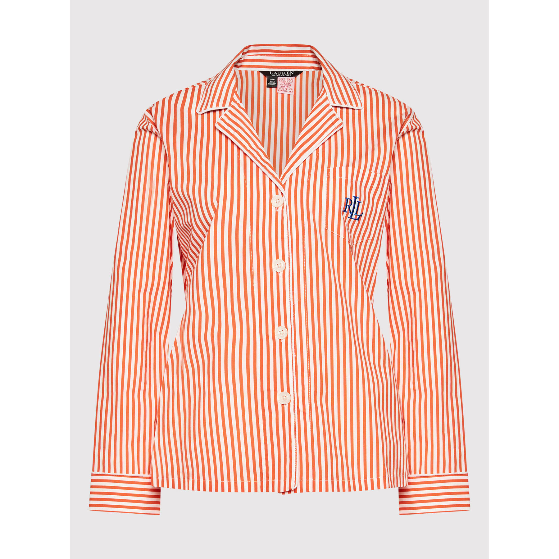 Lauren Ralph Lauren Pižama ILN92152 Oranžna Regular Fit - Pepit.si