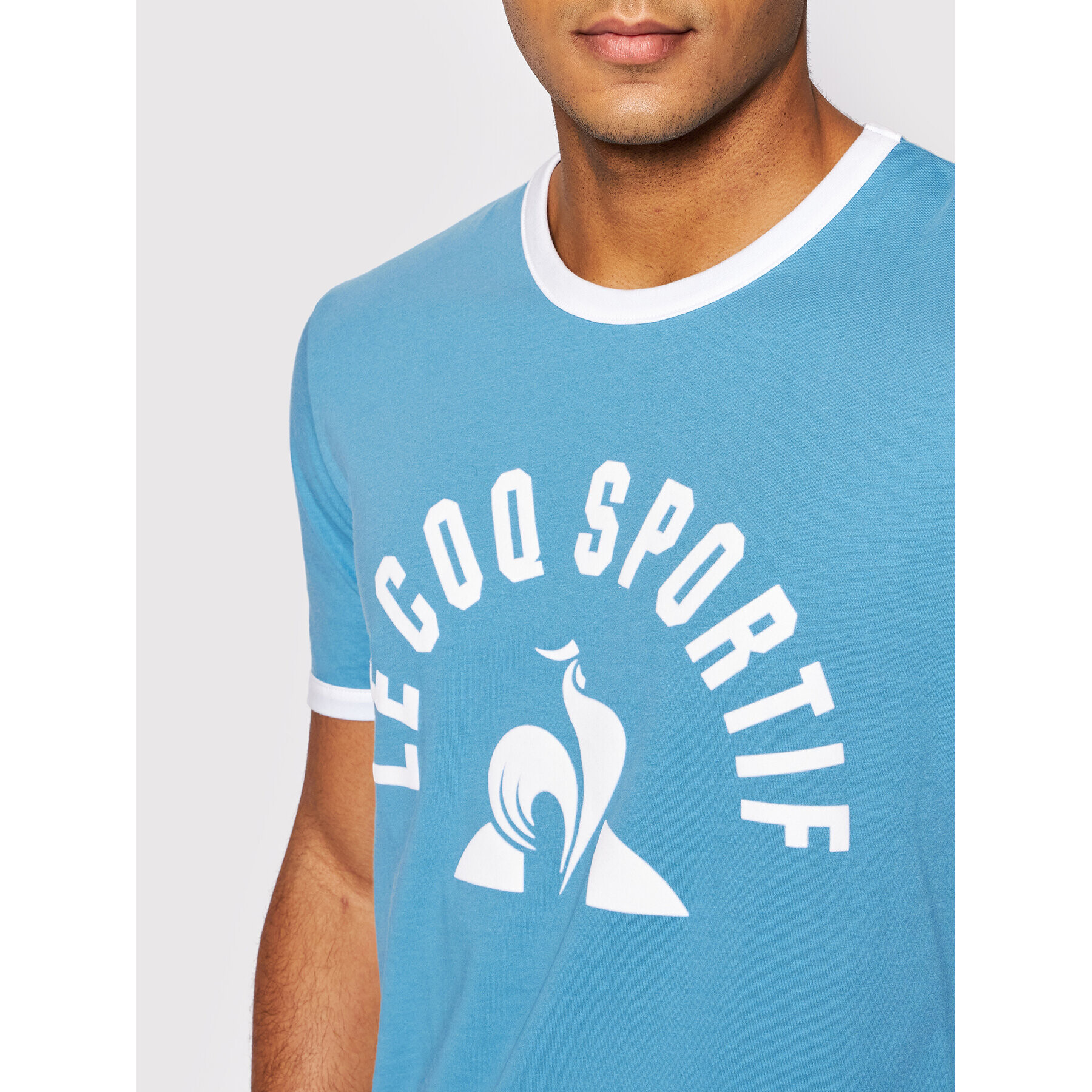 Le Coq Sportif Majica 2110310 Modra Regular Fit - Pepit.si