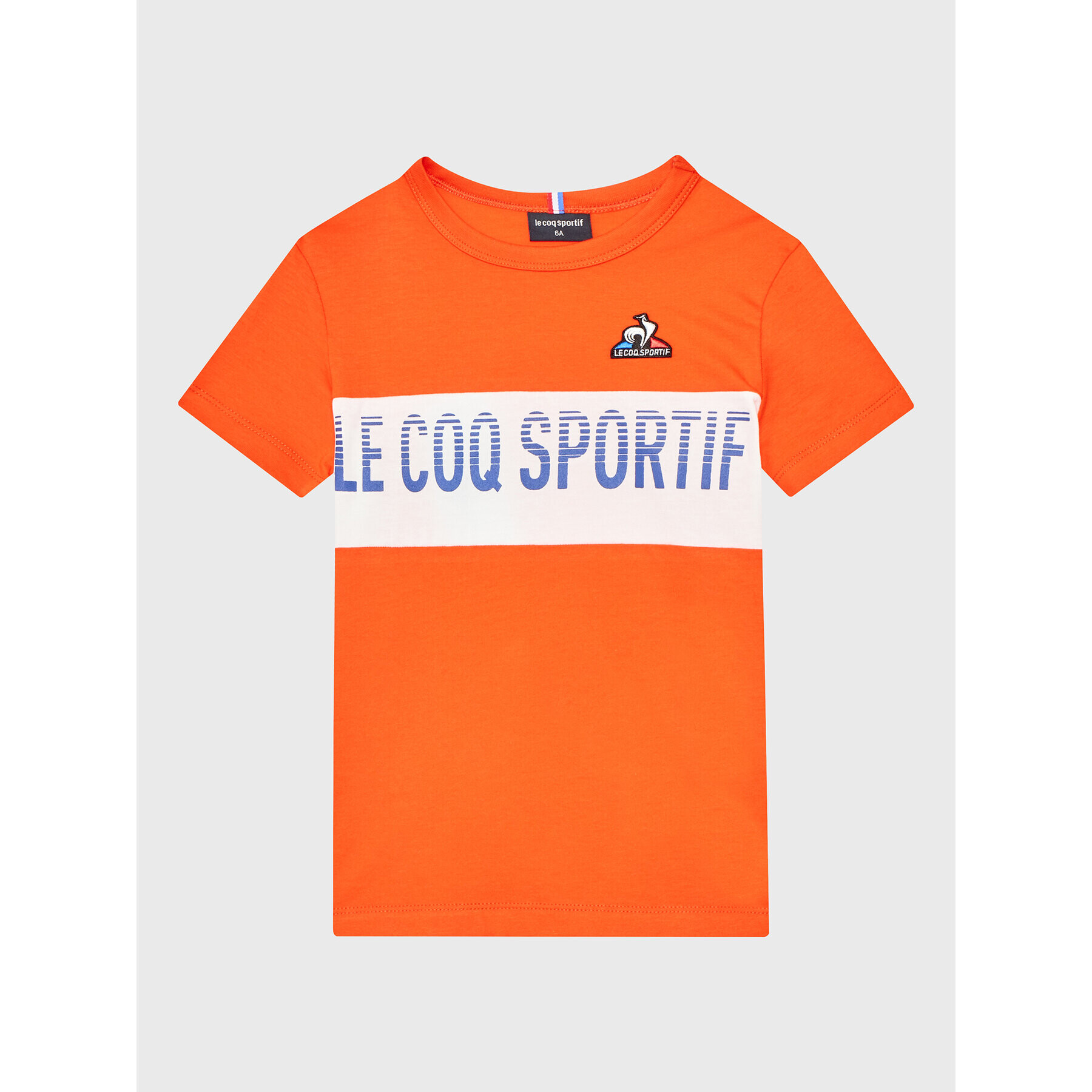 Le Coq Sportif Majica 2310341 Oranžna Regular Fit - Pepit.si