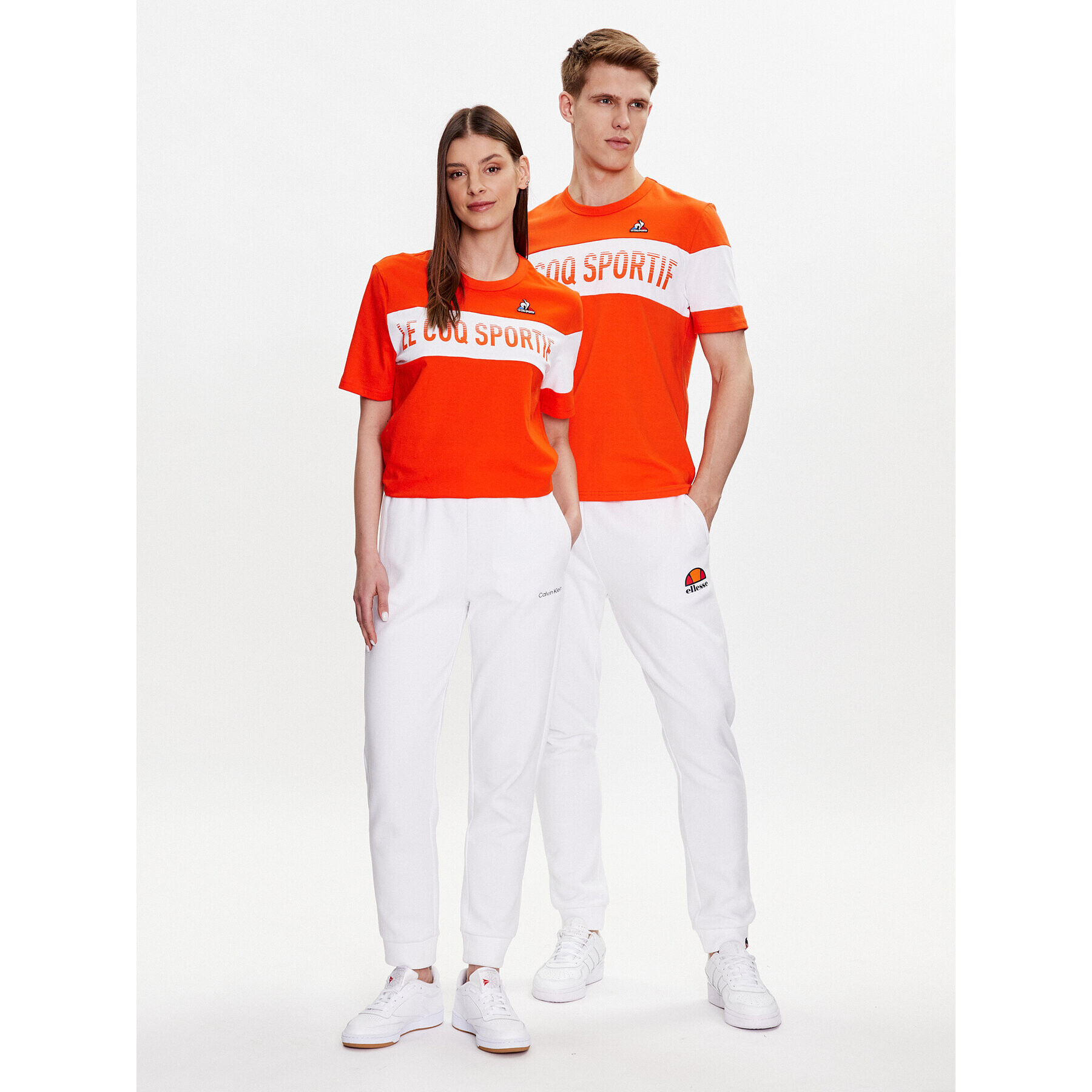 Le Coq Sportif Majica Unisex 2310362 Oranžna Regular Fit - Pepit.si