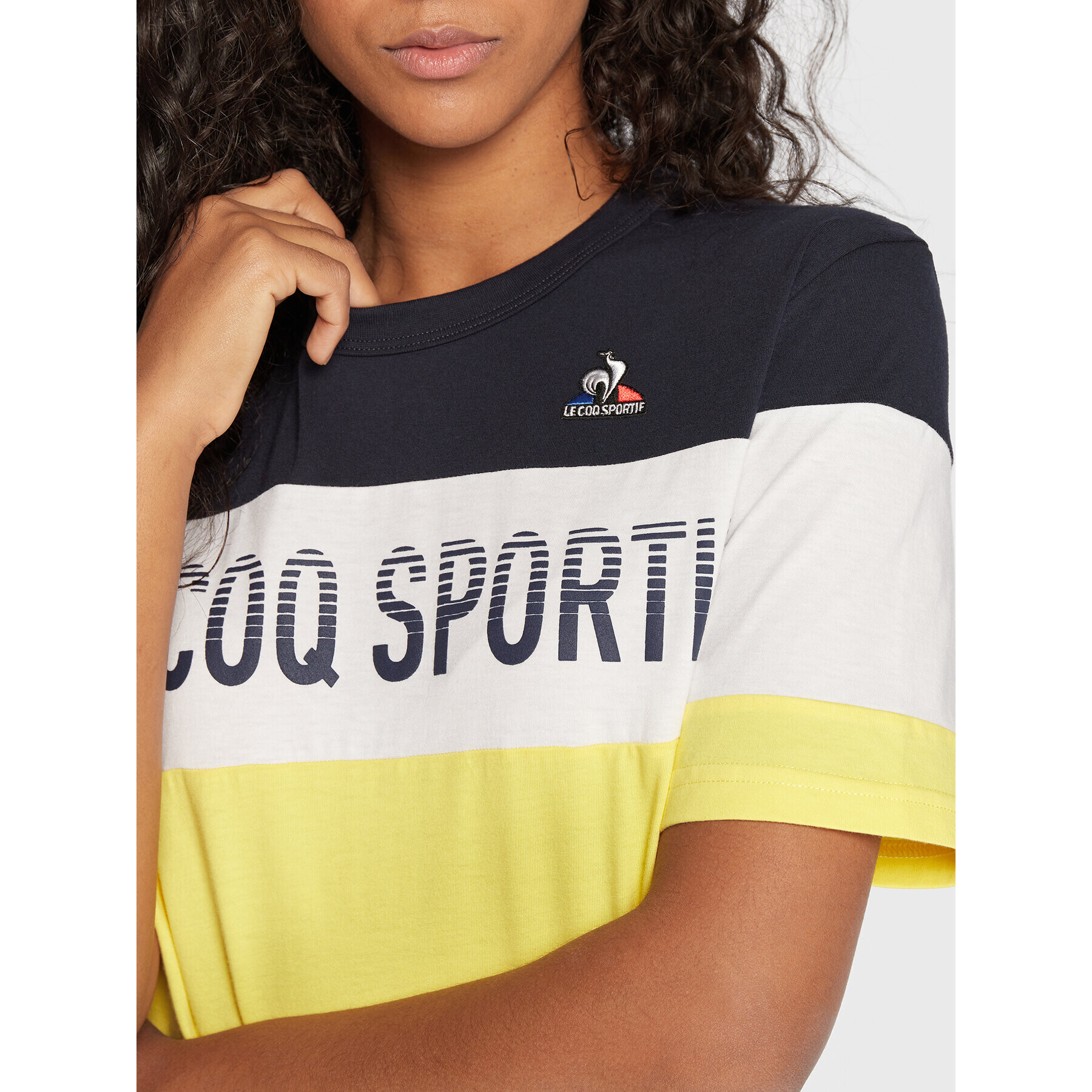 Le Coq Sportif Majica Unisex Saison 2 2220294 Rumena Regular Fit - Pepit.si