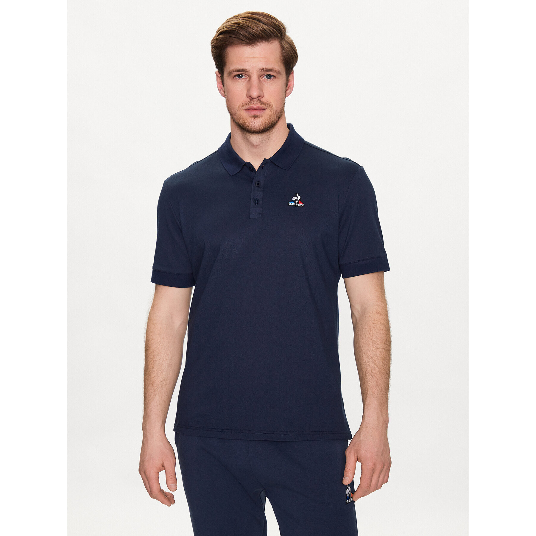 Le Coq Sportif Polo majica 2310551 Modra Regular Fit - Pepit.si