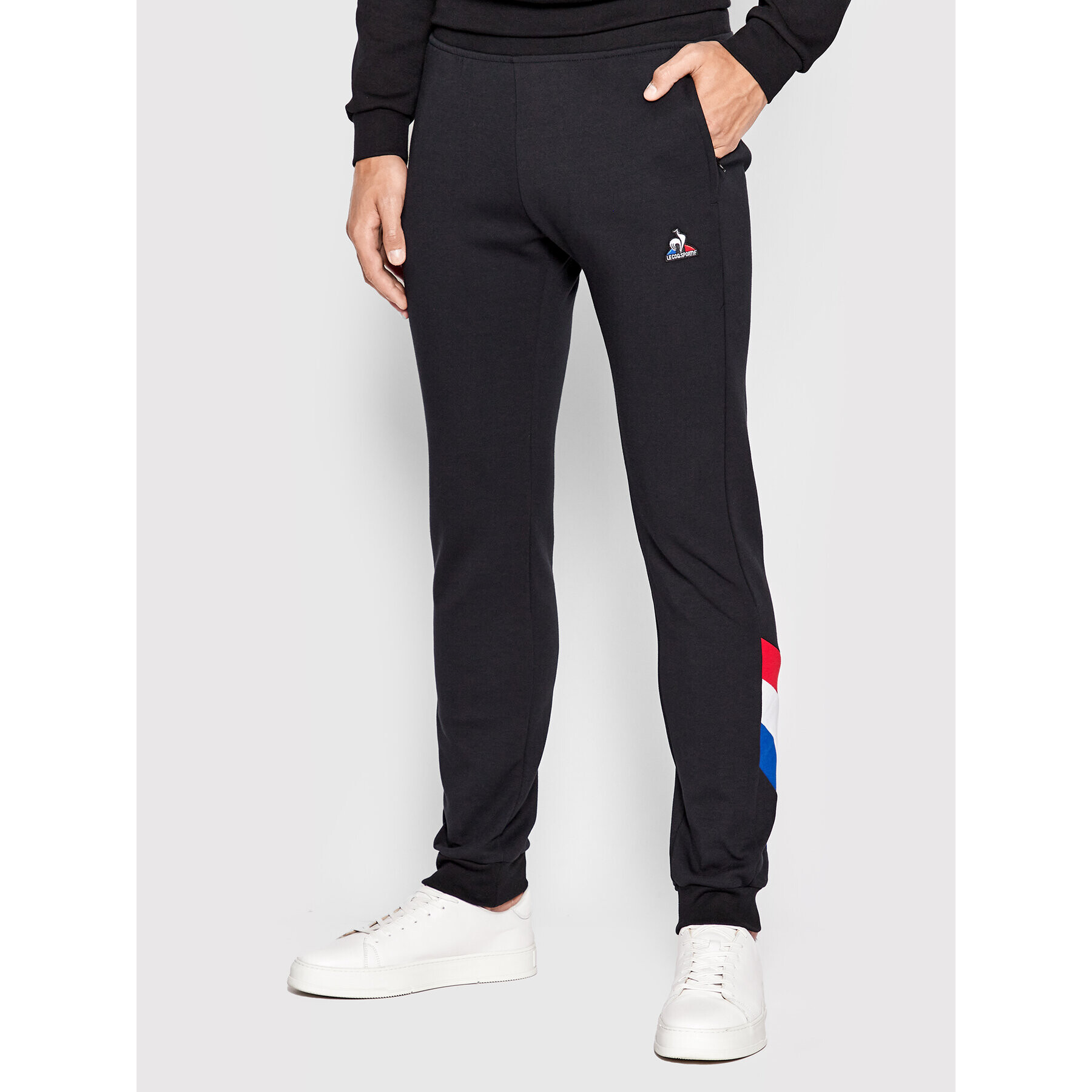 Le Coq Sportif Spodnji del trenirke 2210380 Črna Slim Fit - Pepit.si