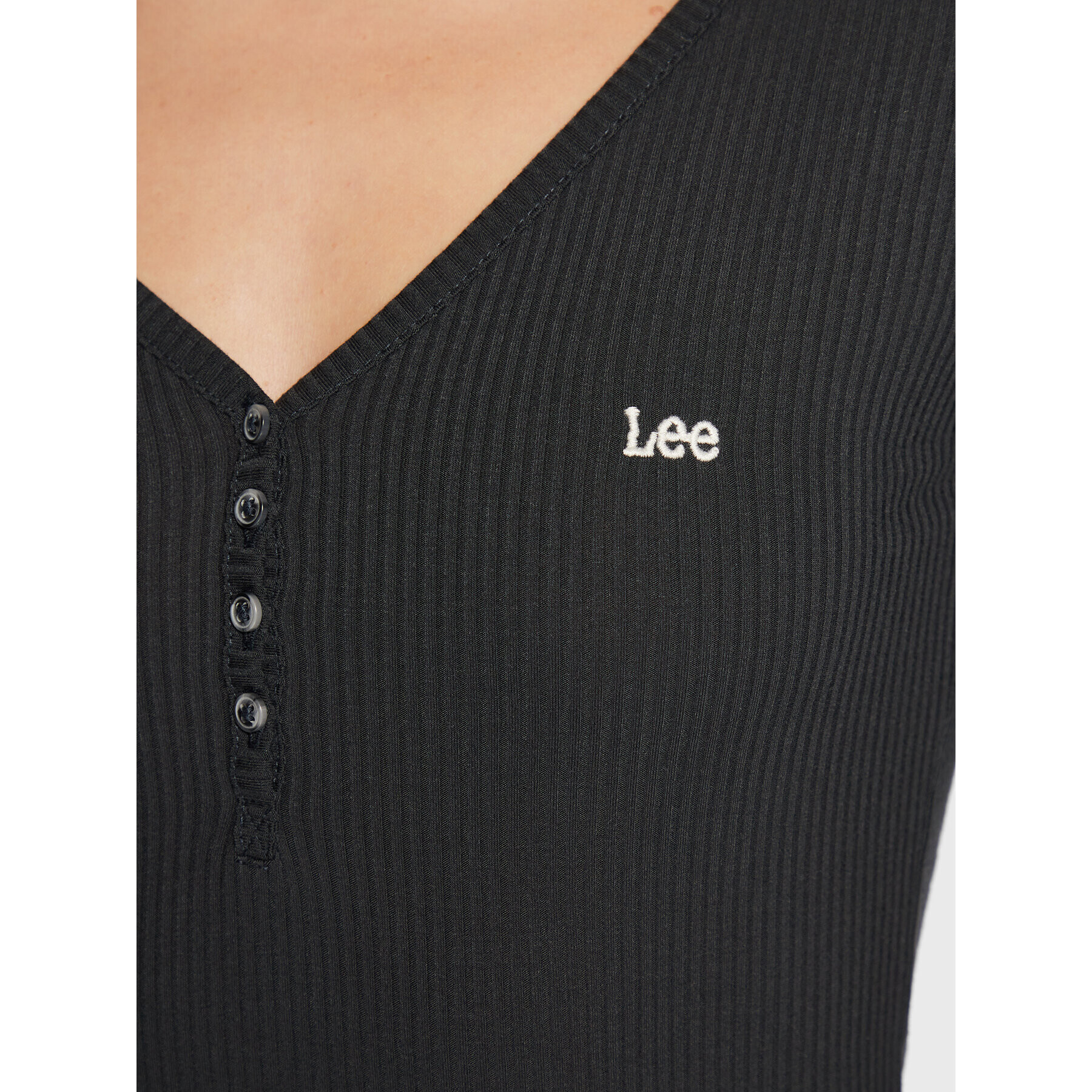 Lee Bluza Henley L40FIP30 112320832 Siva Slim Fit - Pepit.si