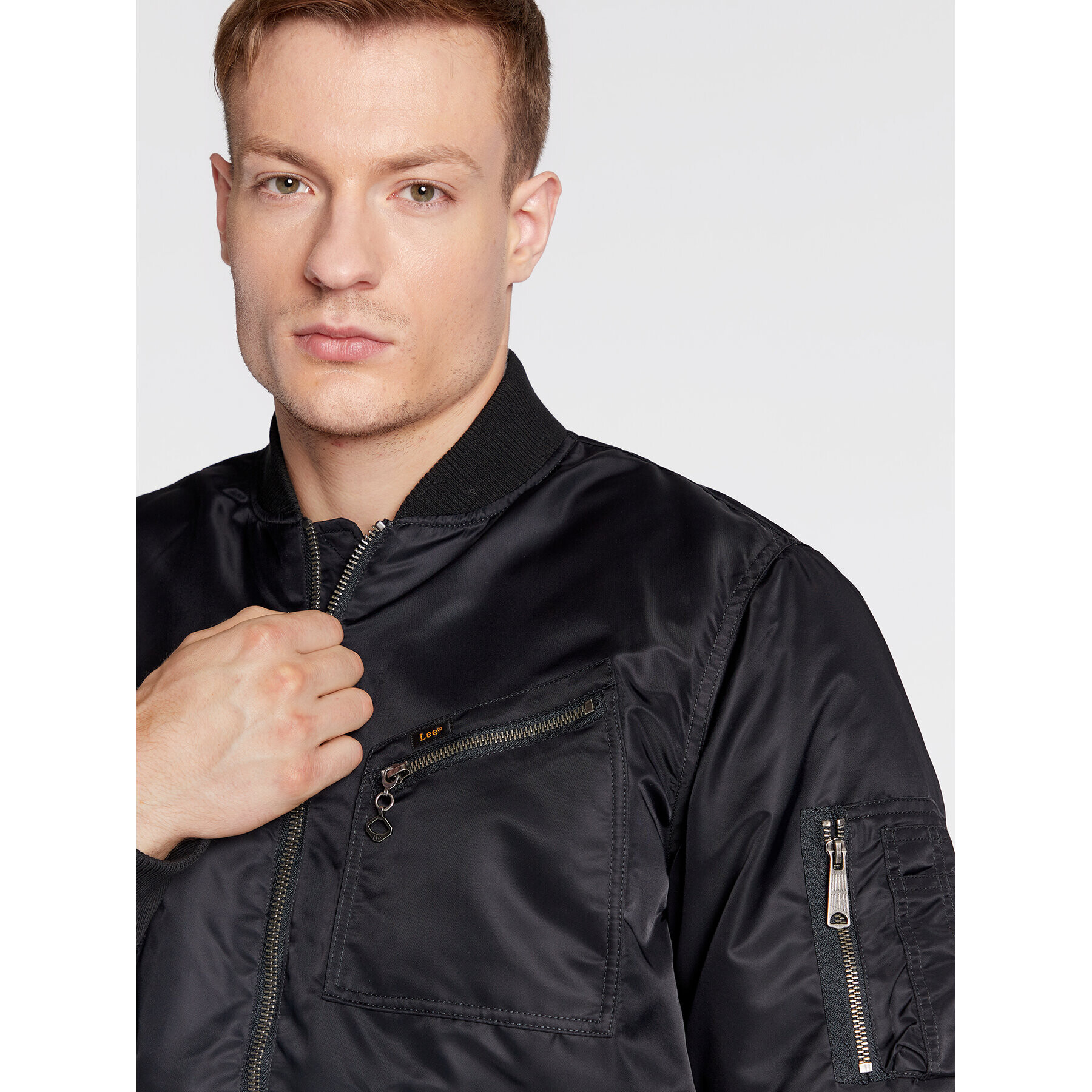 Lee Bomber jakna Bomber L87GOS01 112321553 Črna Regular Fit - Pepit.si