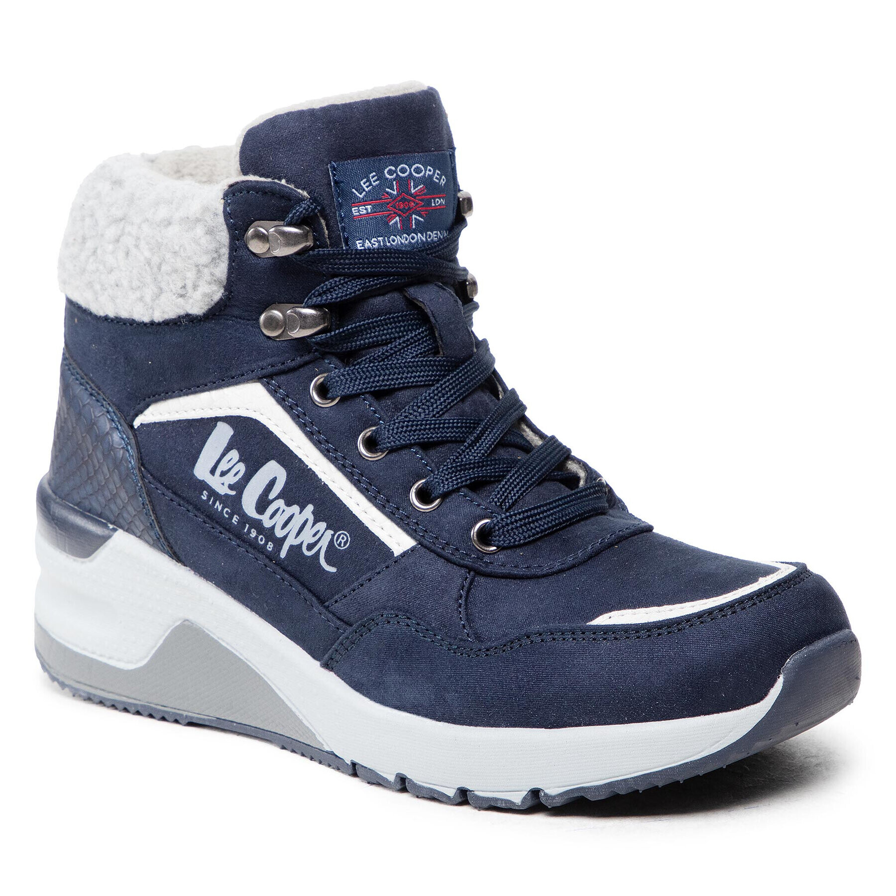 Lee Cooper Škornji LCJ-21-01-0559L Mornarsko modra - Pepit.si