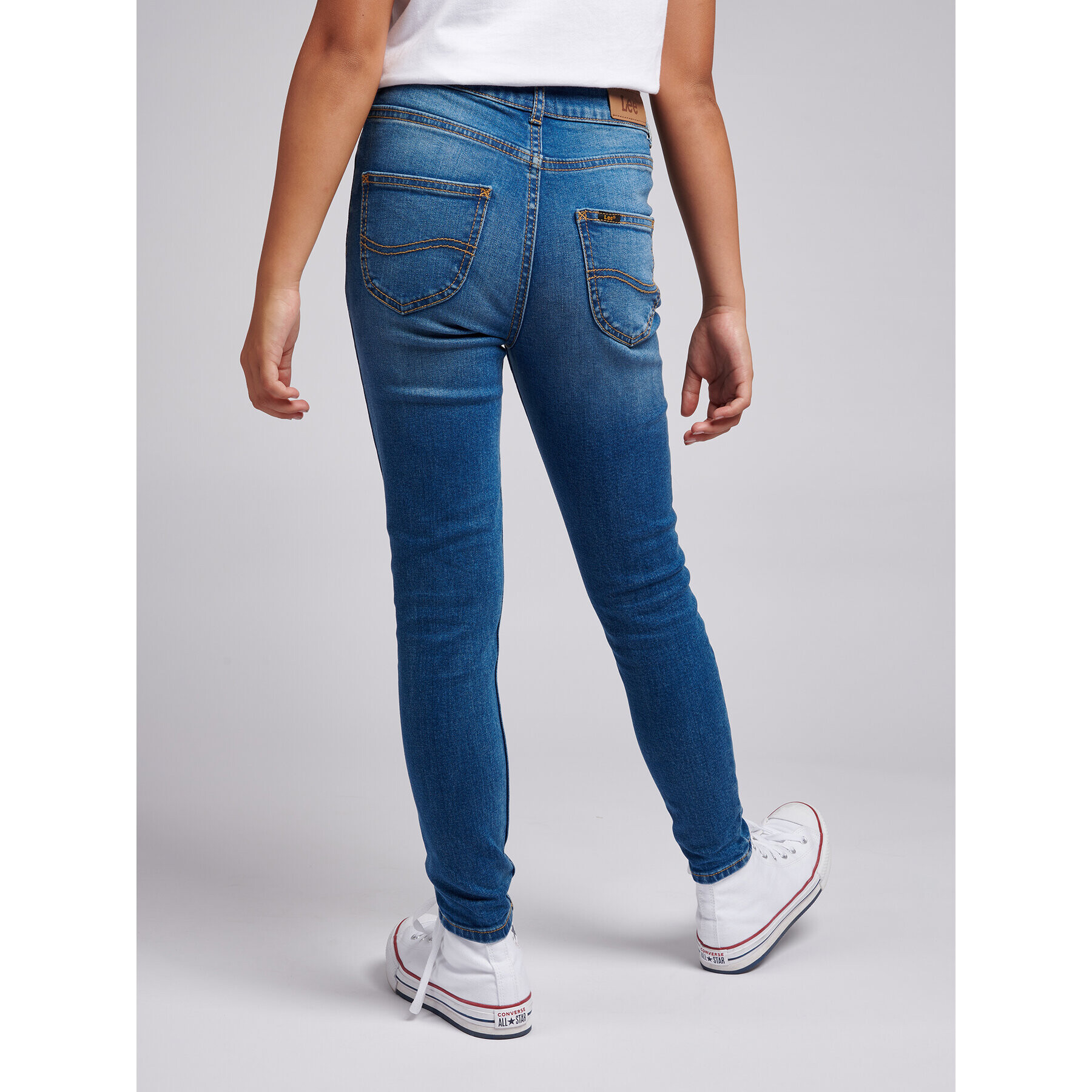 Lee Jeans hlače Scarlett High Waist LEG5005 Modra - Pepit.si