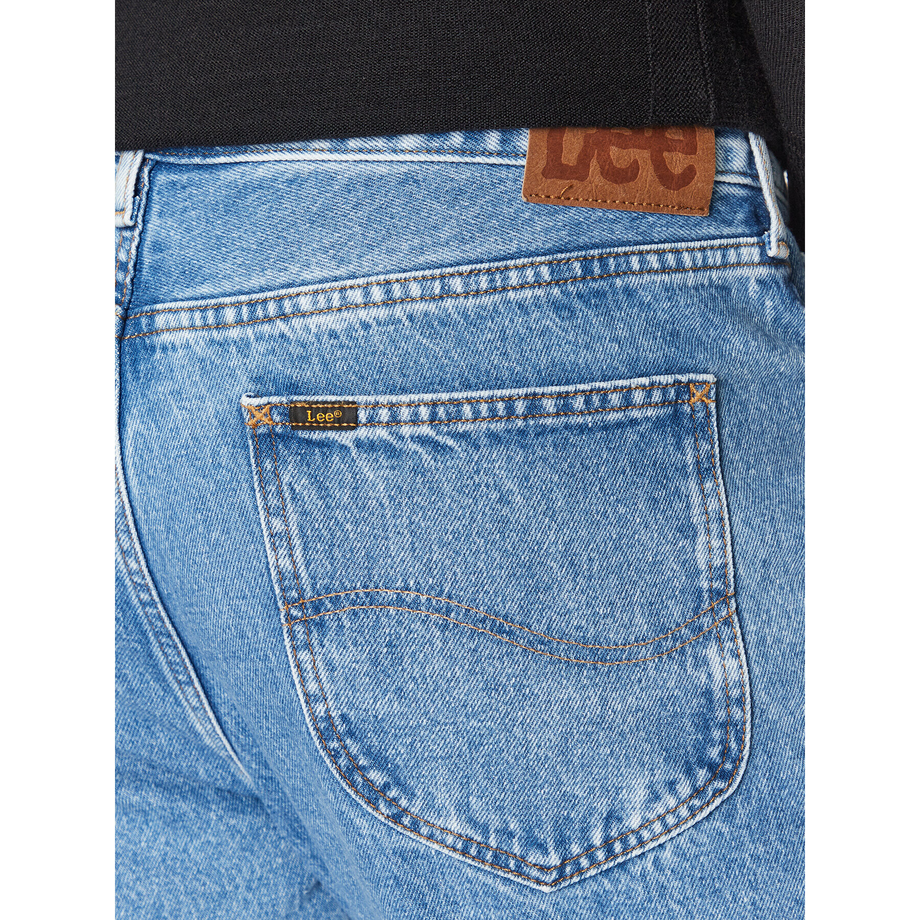 Lee Jeans hlače 112342281 Modra Relaxed Fit - Pepit.si