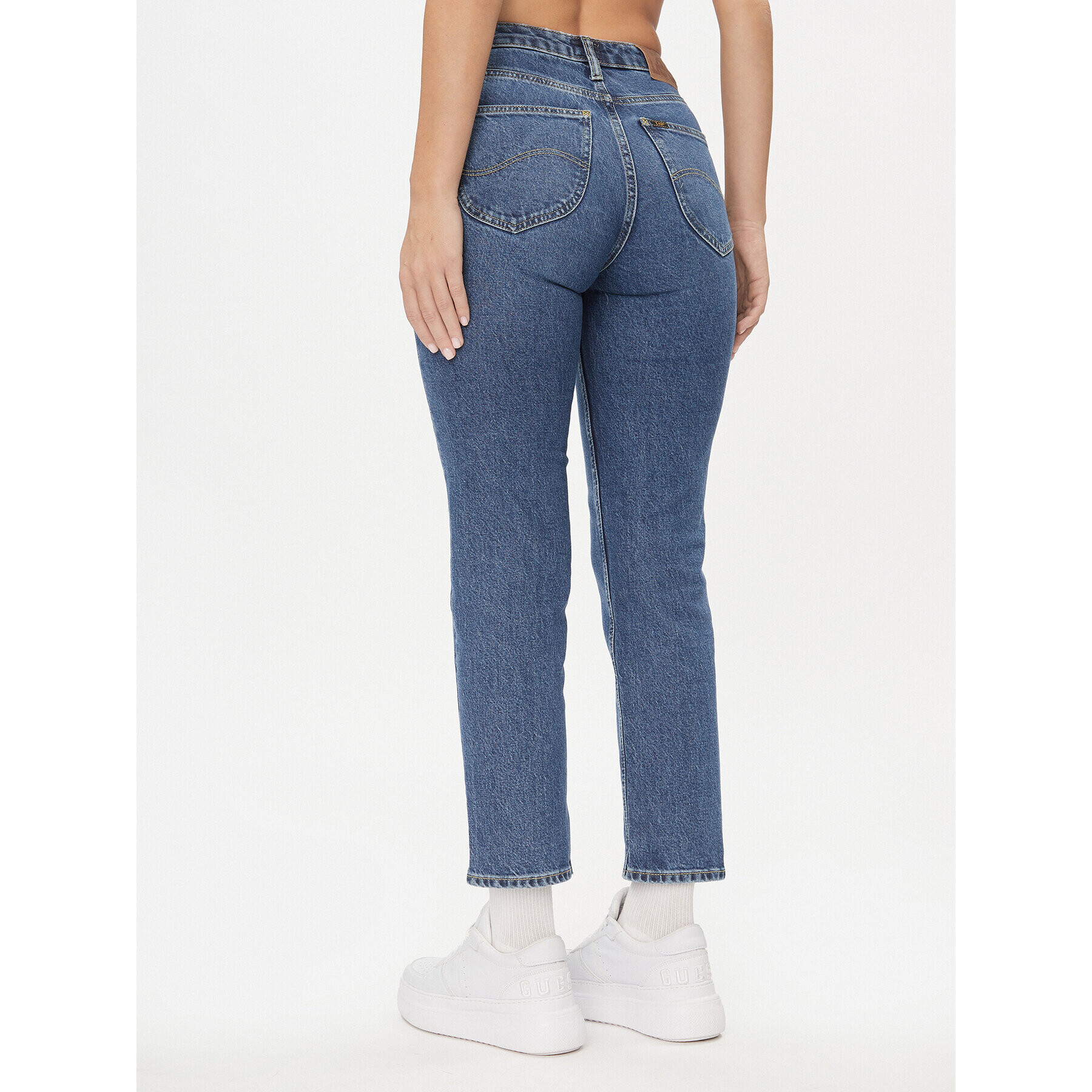 Lee Jeans hlače Carol 112341381 Modra Regular Fit - Pepit.si