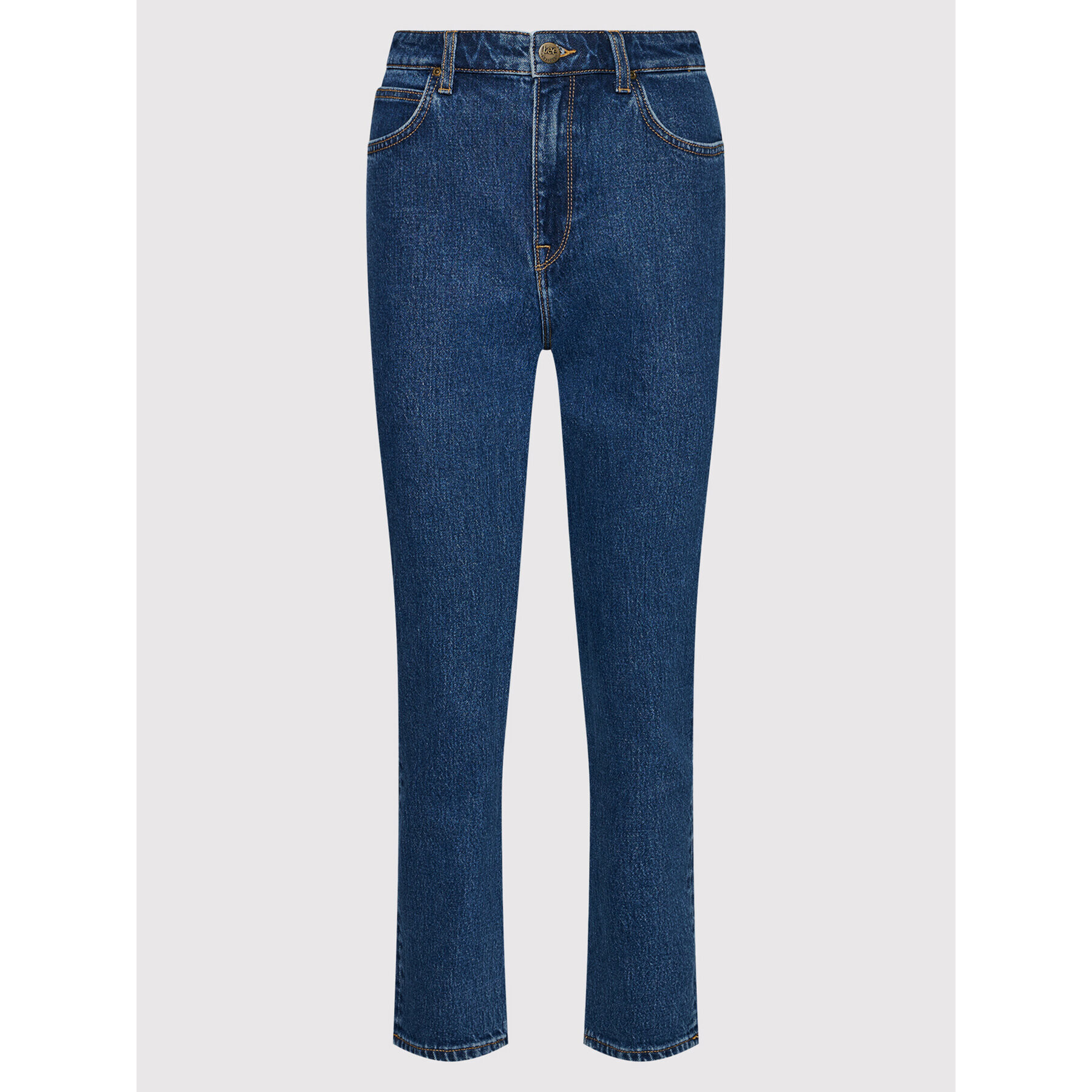 Lee Jeans hlače Carol L30UMWFQ Mornarsko modra Regular Fit - Pepit.si