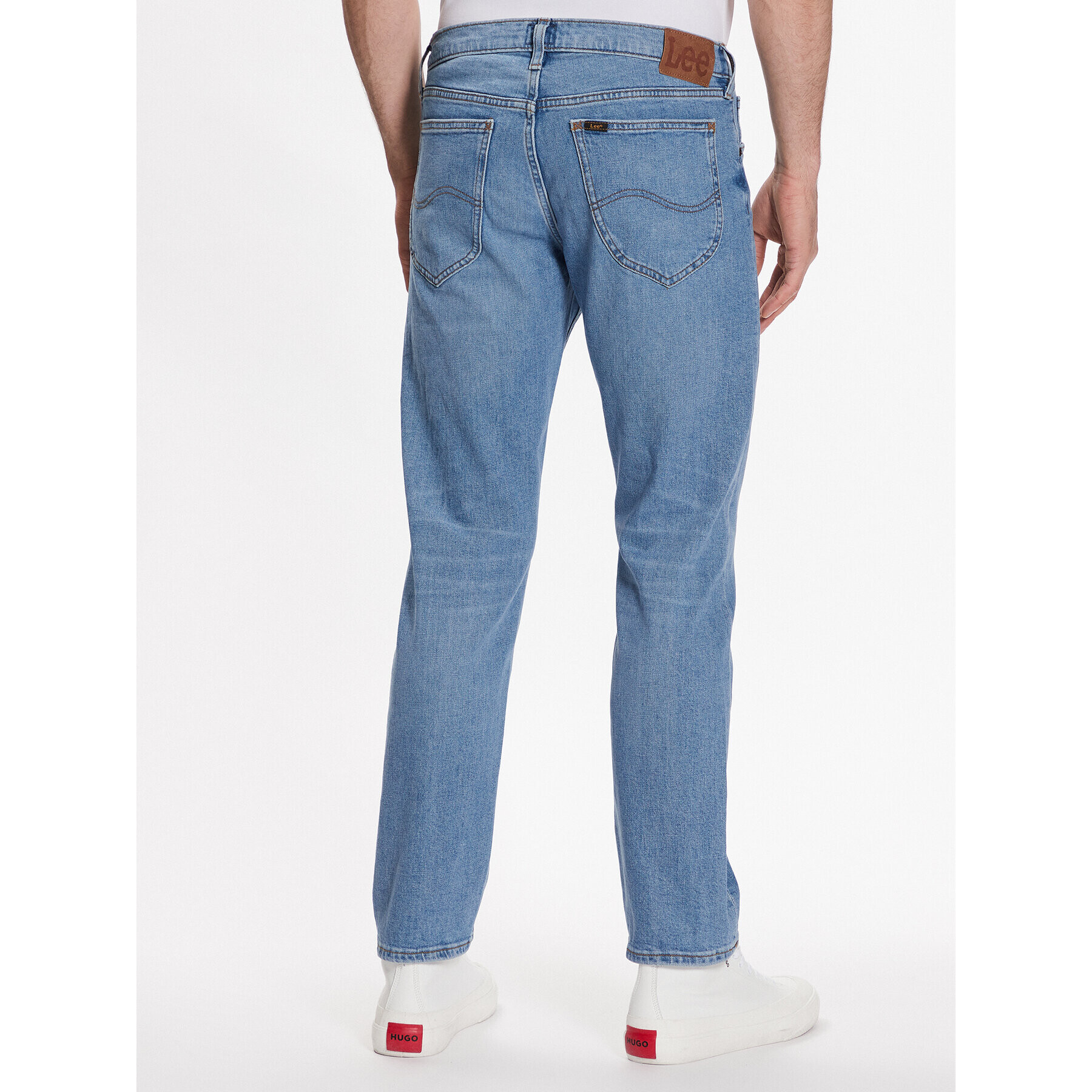 Lee Jeans hlače Daren L707ICC24 Modra Regular Fit - Pepit.si