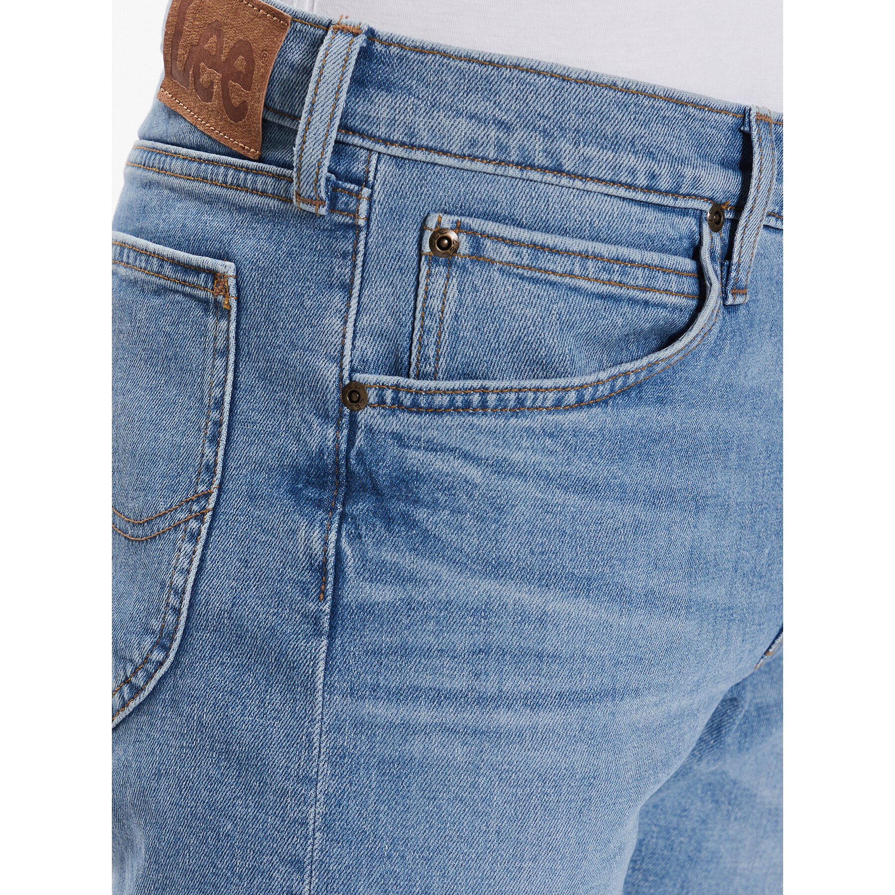 Lee Jeans hlače Daren L707ICC24 Modra Regular Fit - Pepit.si