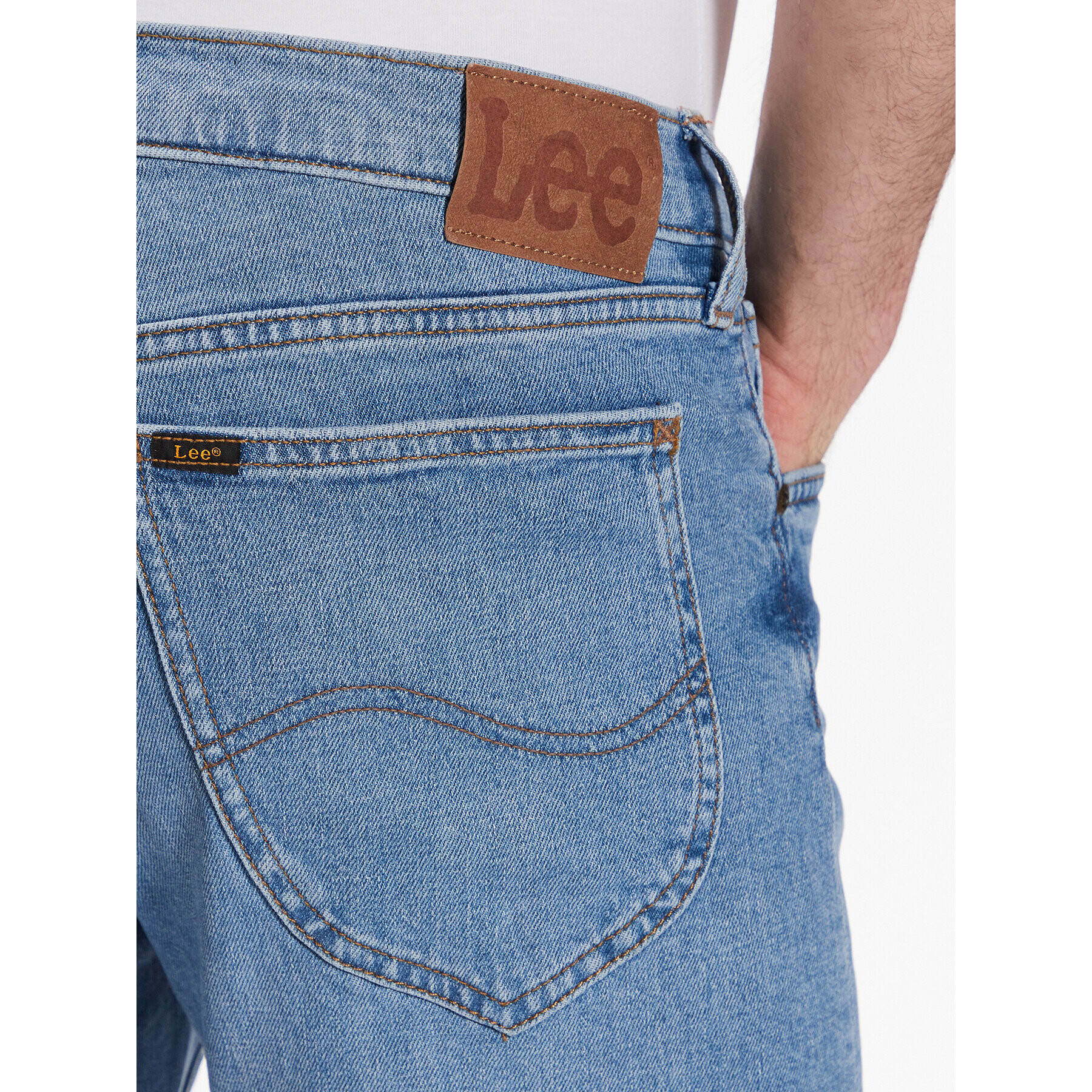 Lee Jeans hlače Daren L707ICC24 Modra Regular Fit - Pepit.si