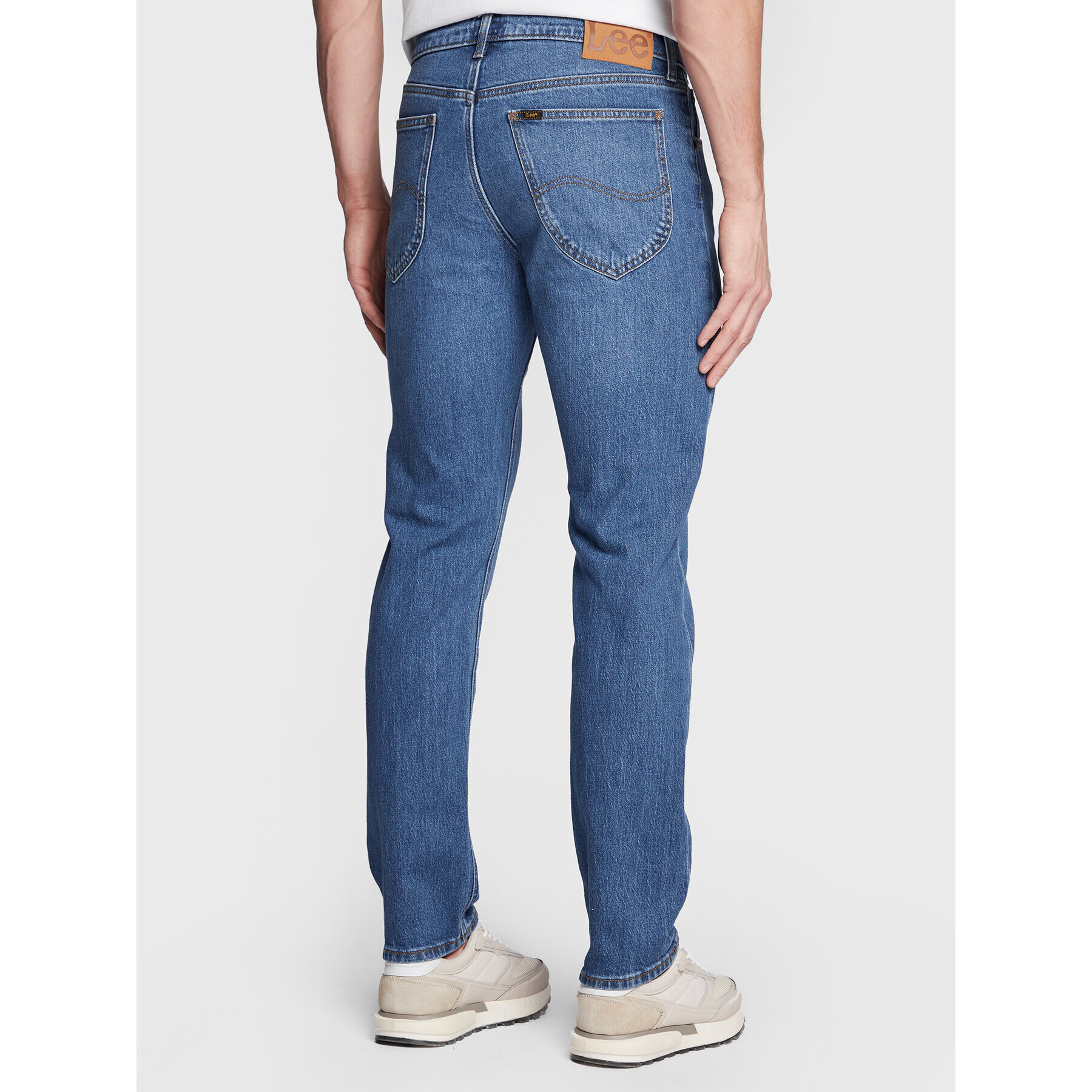 Lee Jeans hlače Daren L707MWFW Modra Regular Fit - Pepit.si