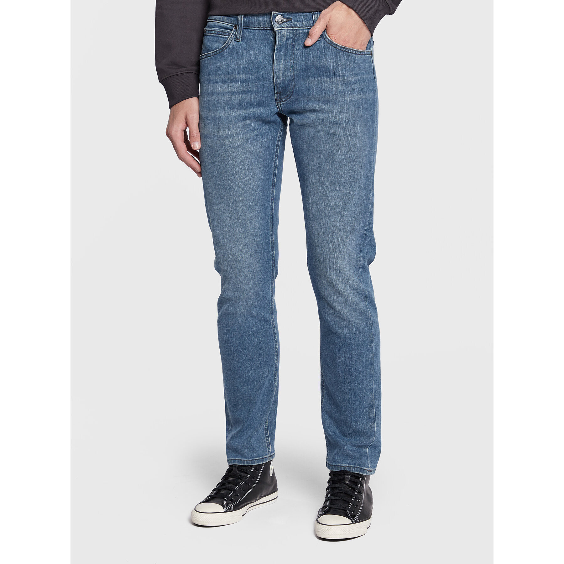 Lee Jeans hlače Daren L707PTFL 112321984 Modra Regular Fit - Pepit.si