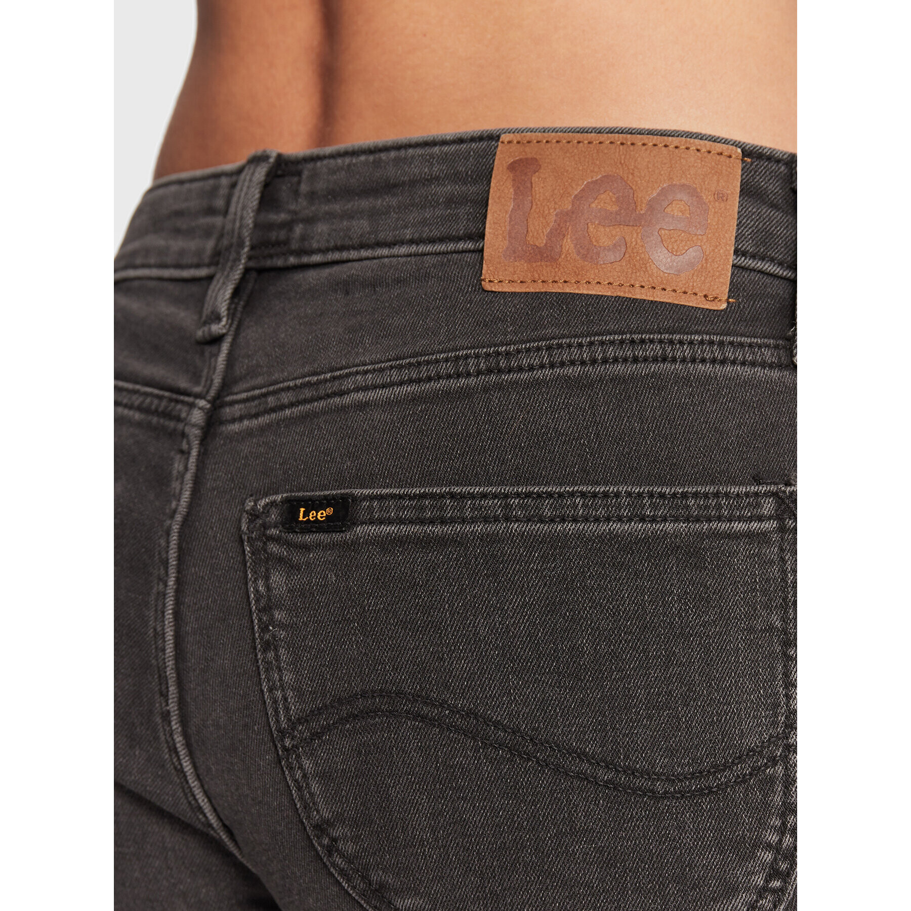 Lee Jeans hlače Elly L305EPMU Siva Slim Fit - Pepit.si