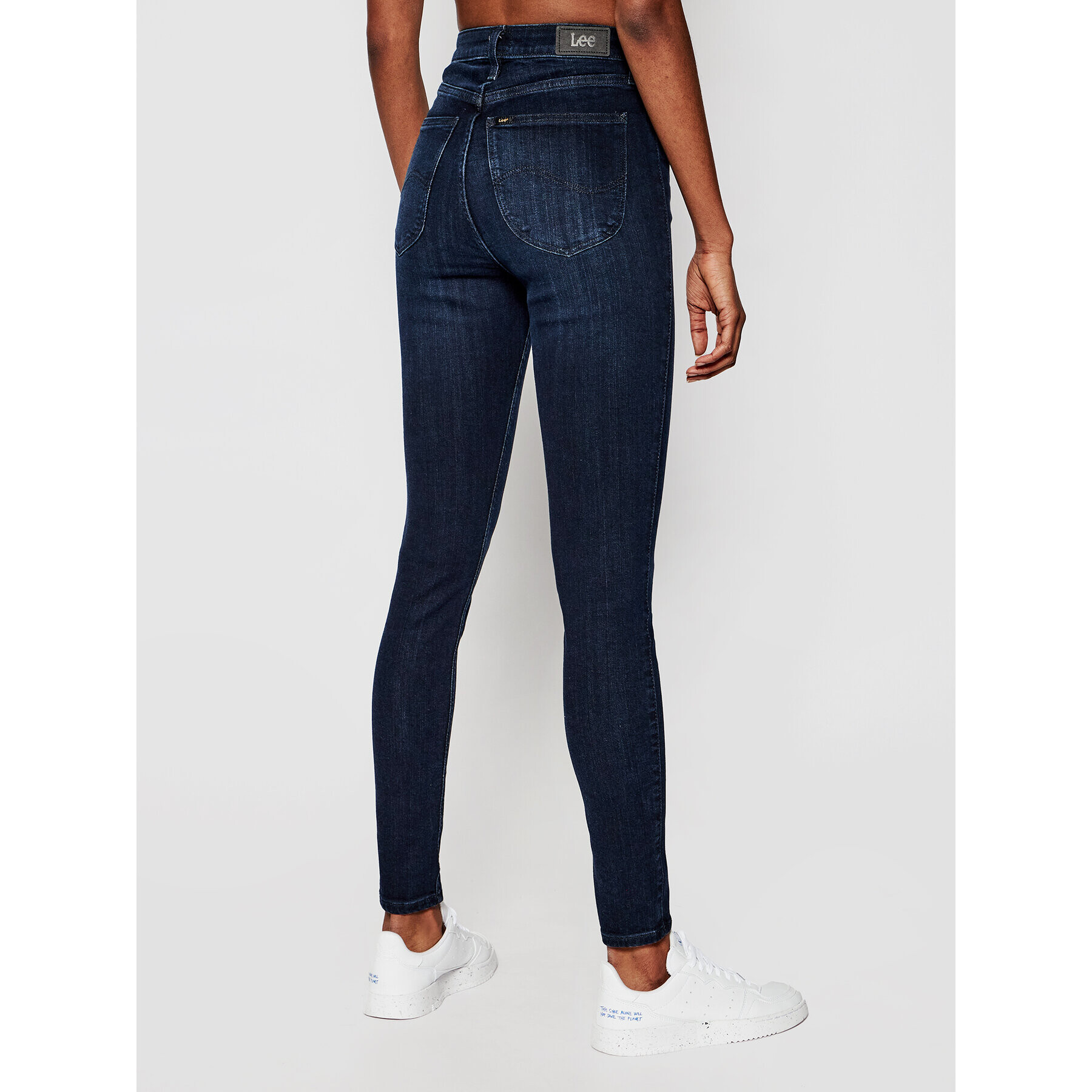 Lee Jeans hlače Ivy L32EKJZP Mornarsko modra Skinny Fit - Pepit.si