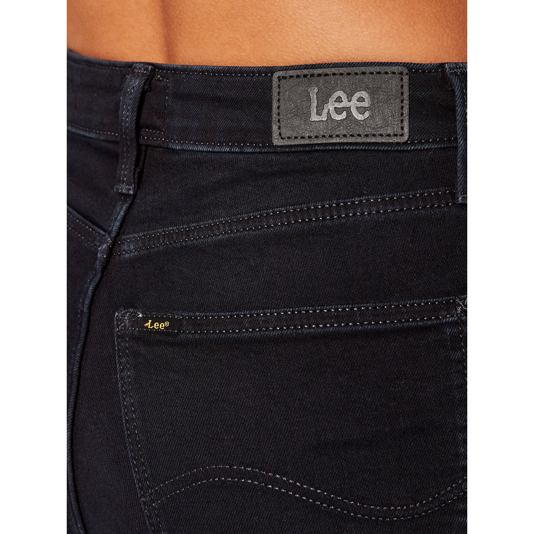 Lee Jeans hlače Ivy L32EPHBX Mornarsko modra Super Skinny Fit - Pepit.si