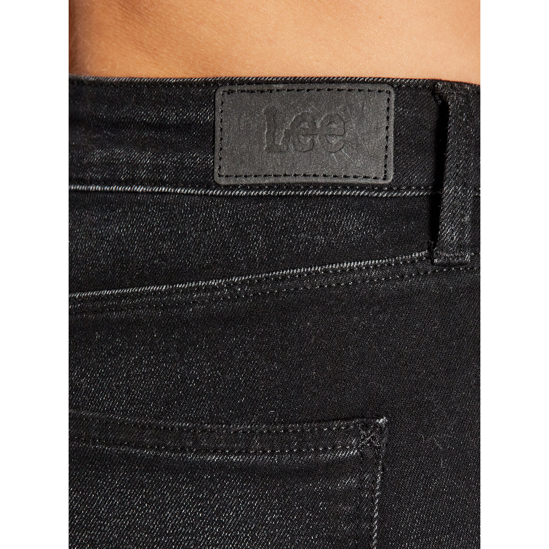 Lee Jeans hlače Ivy L32EPIQR Črna Super Skinny Fit - Pepit.si