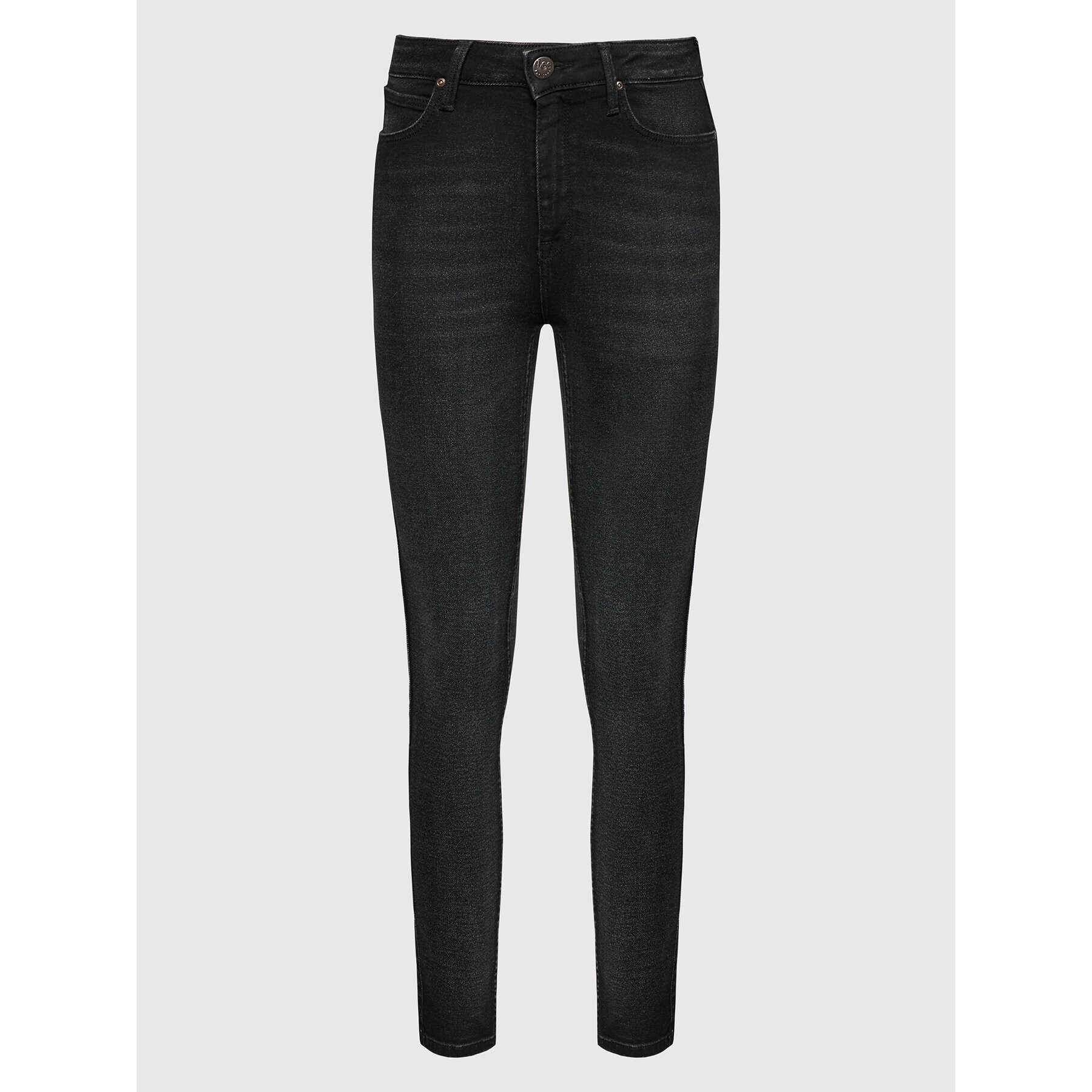 Lee Jeans hlače Ivy L32EPIQR Črna Super Skinny Fit - Pepit.si