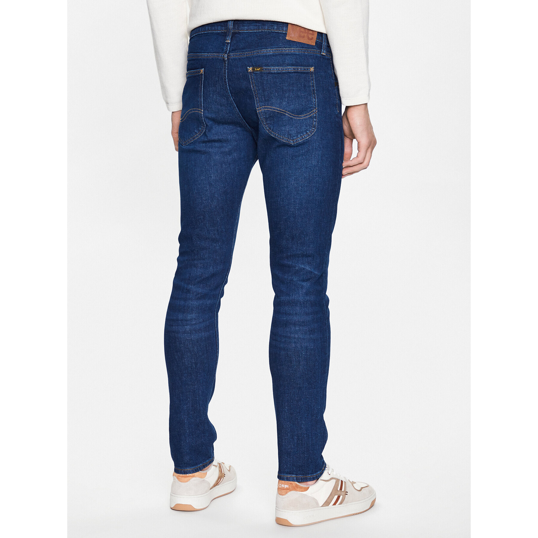 Lee Jeans hlače Luke L719IAC22 Mornarsko modra Slim Fit - Pepit.si