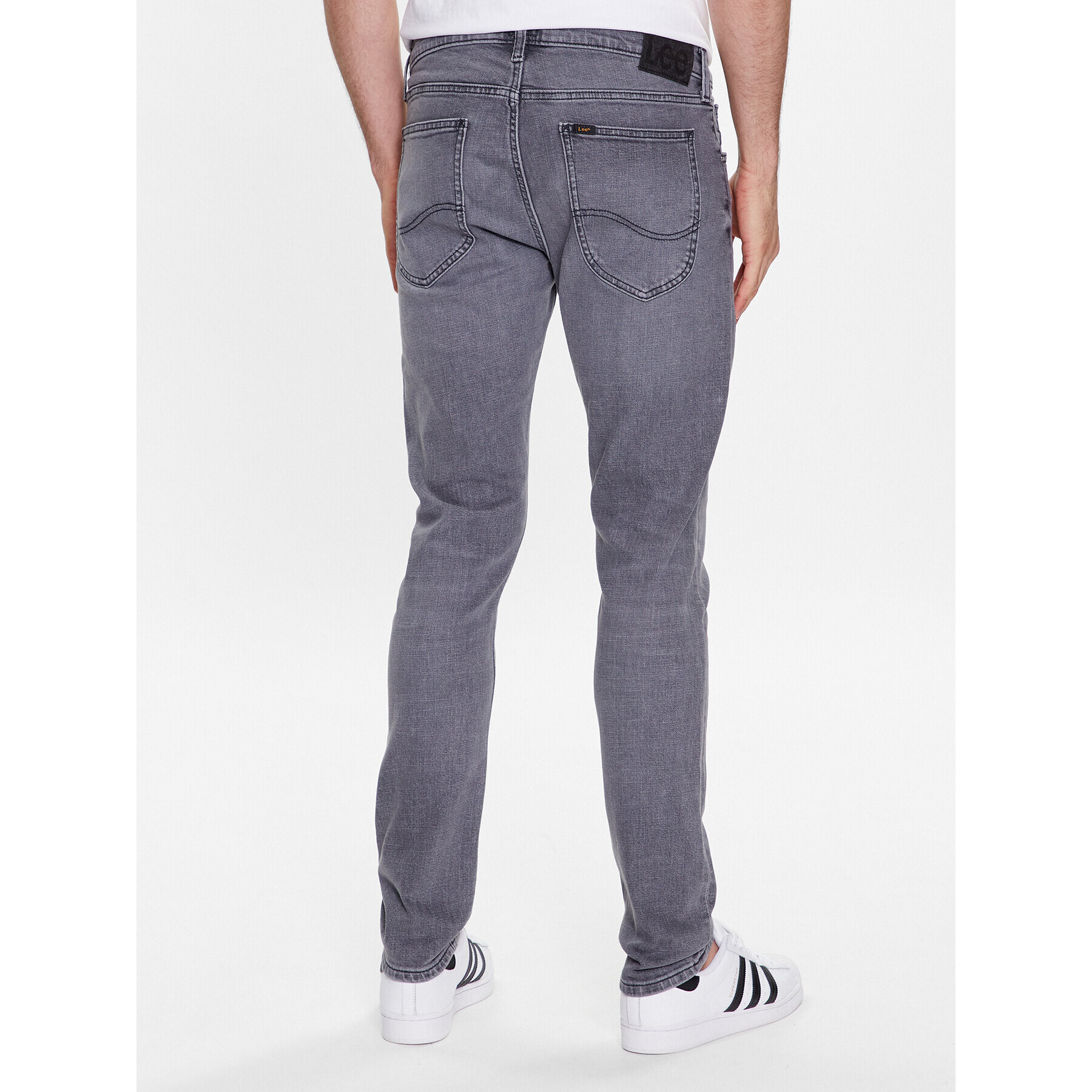 Lee Jeans hlače L719IBB82 Siva Regular Fit - Pepit.si