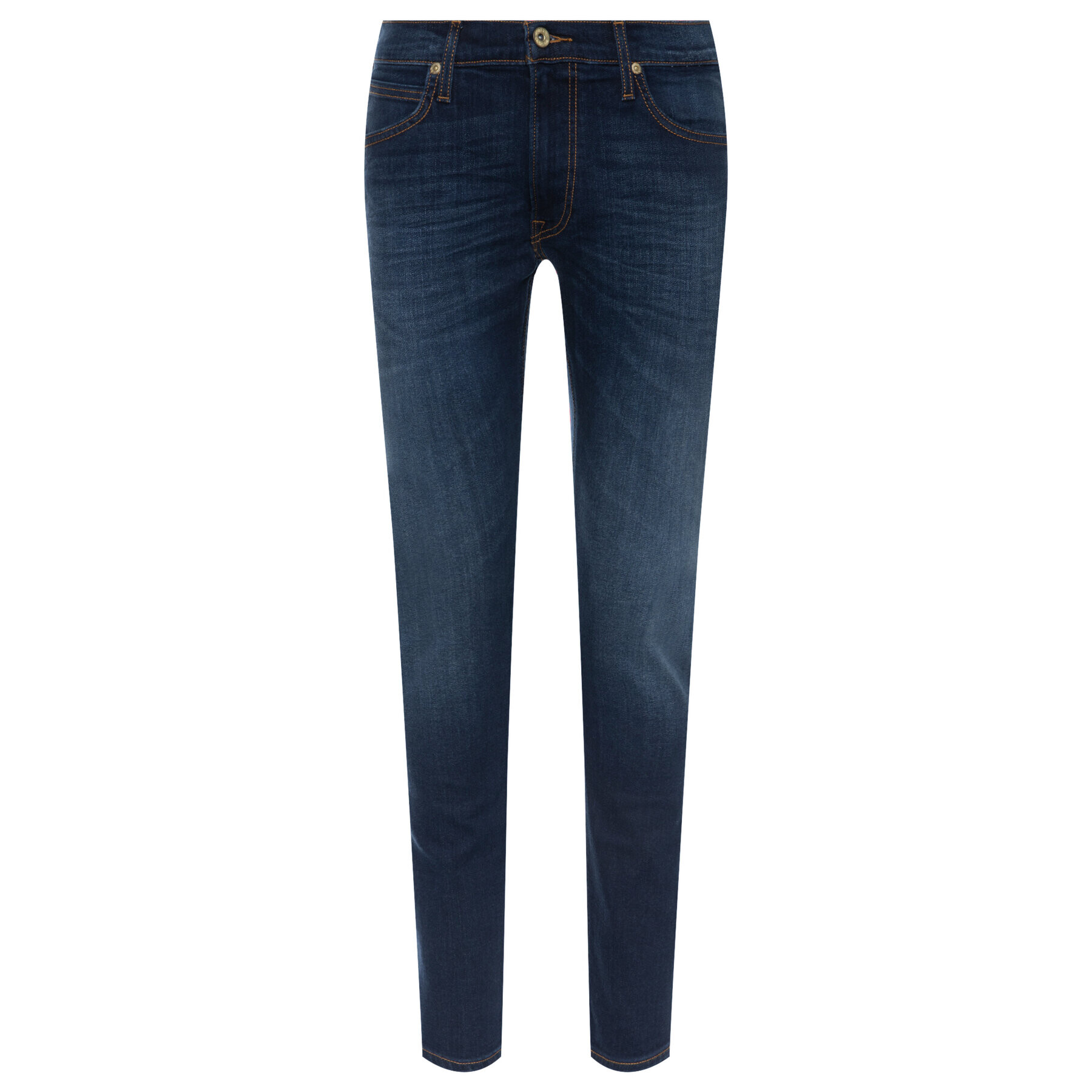 Lee Jeans hlače Luke L719GCBY Mornarsko modra Slim Fit - Pepit.si