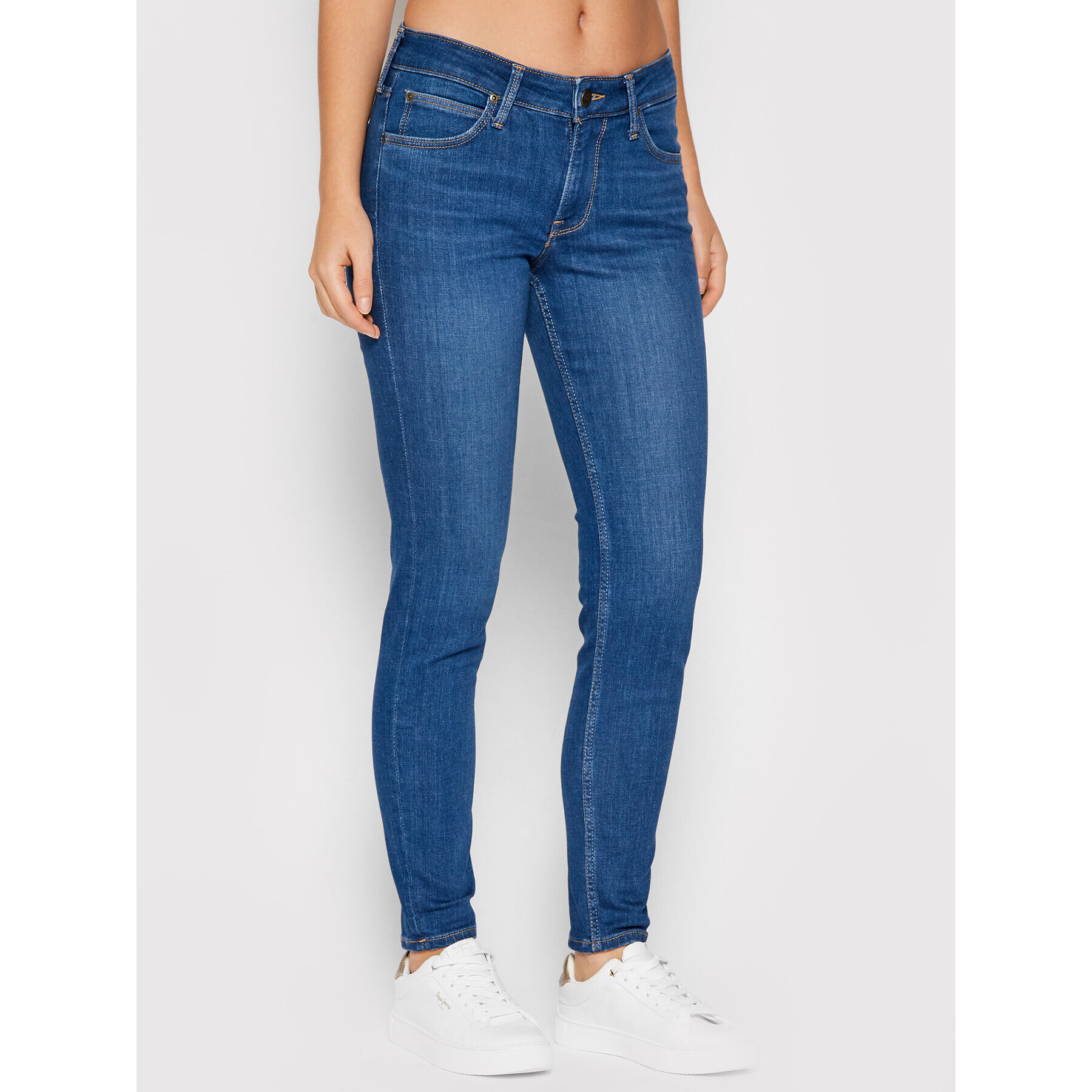 Lee Jeans hlače Scarlett L526OPSO Modra Skinny Fit - Pepit.si