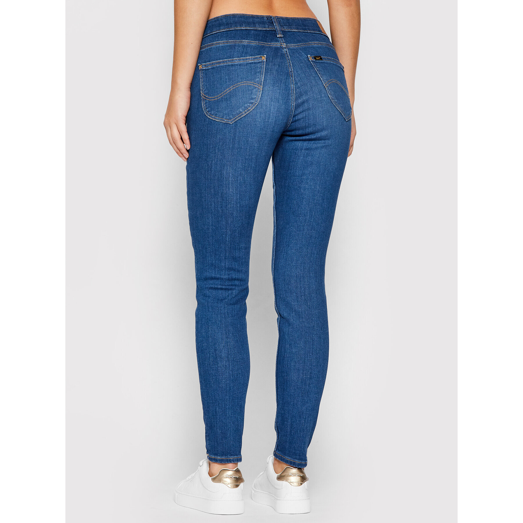 Lee Jeans hlače Scarlett L526OPSO Modra Skinny Fit - Pepit.si