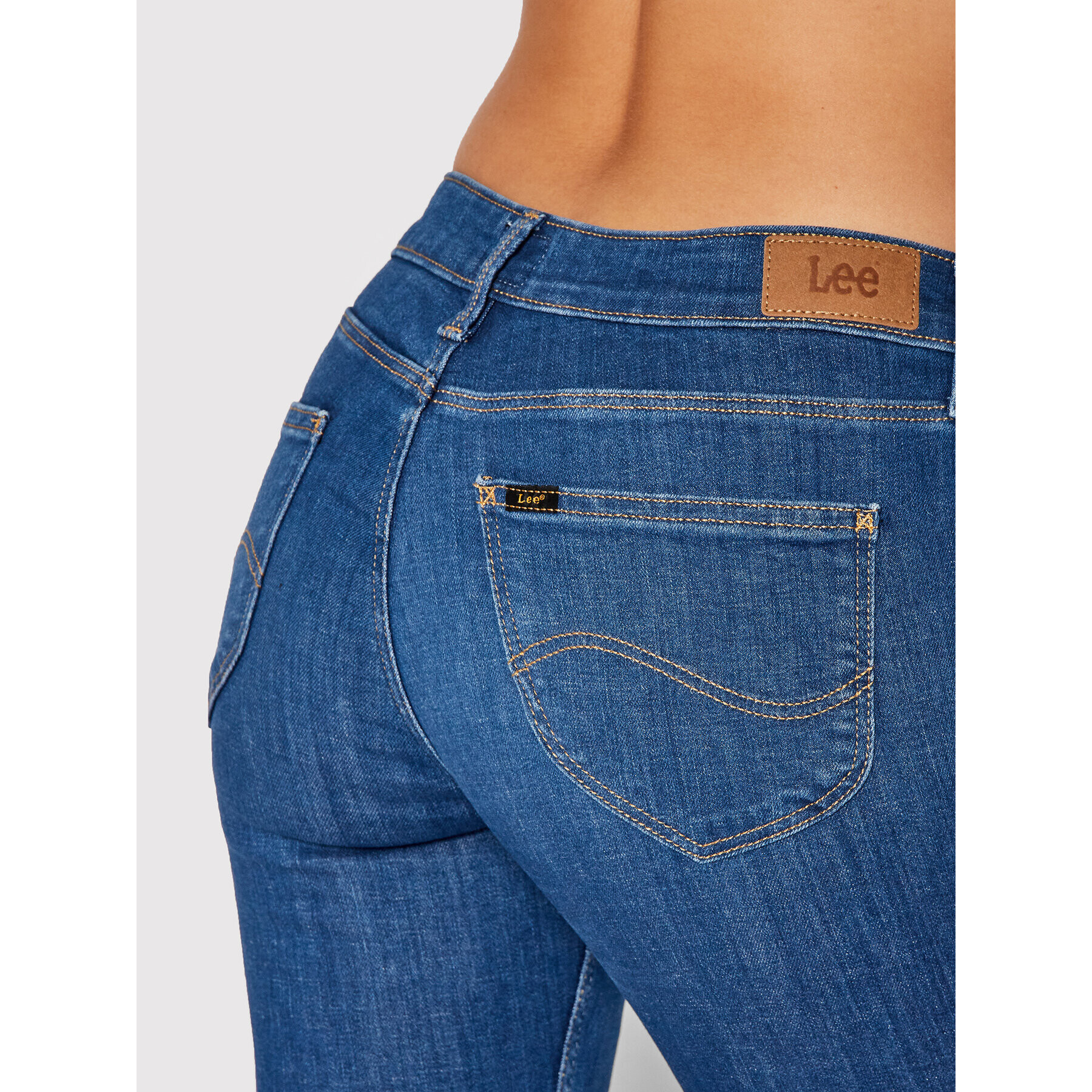 Lee Jeans hlače Scarlett L526OPSO Modra Skinny Fit - Pepit.si